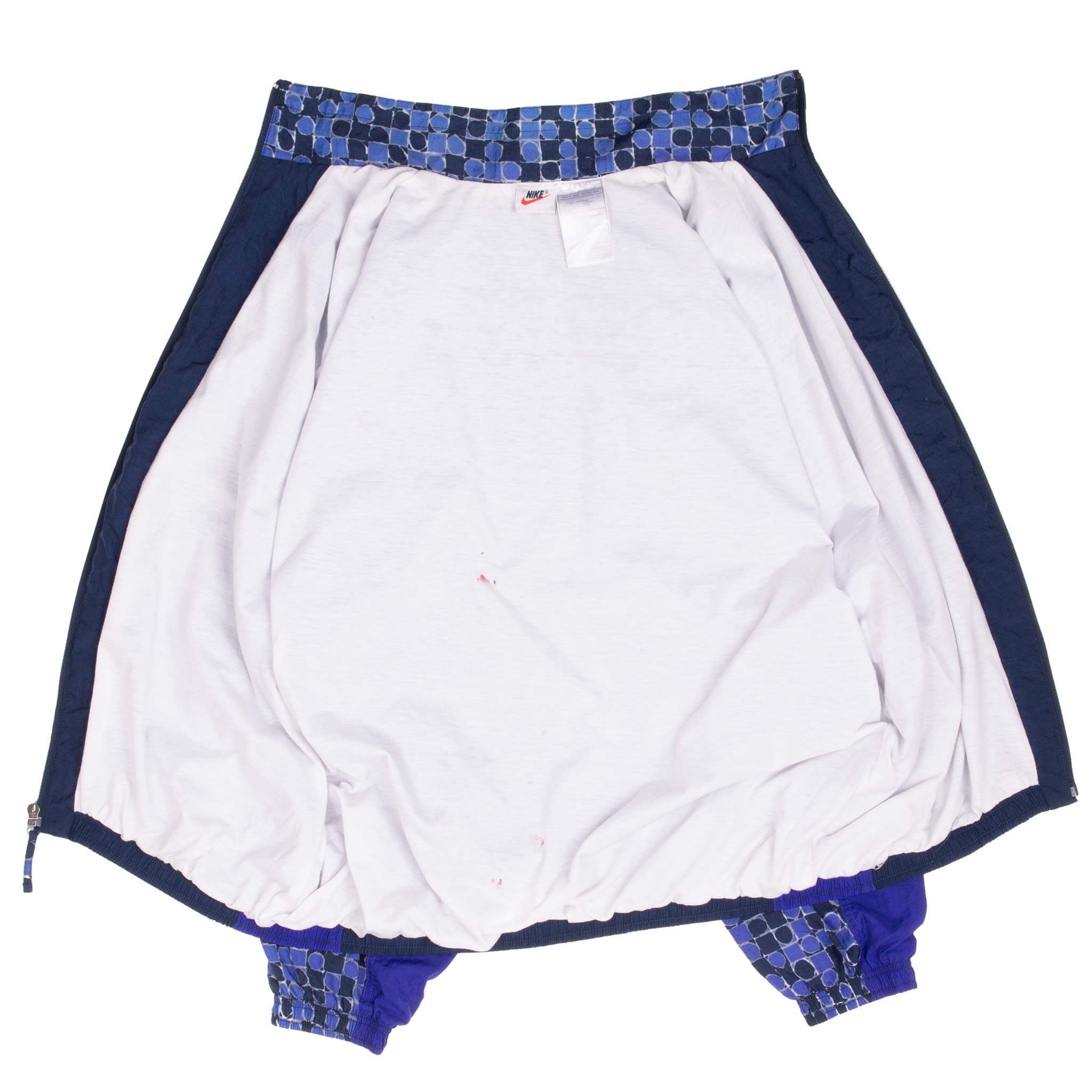 Vintage Nike Classic Swoosh Blue Windbreaker Woman Jacket 1990S Size Medium
