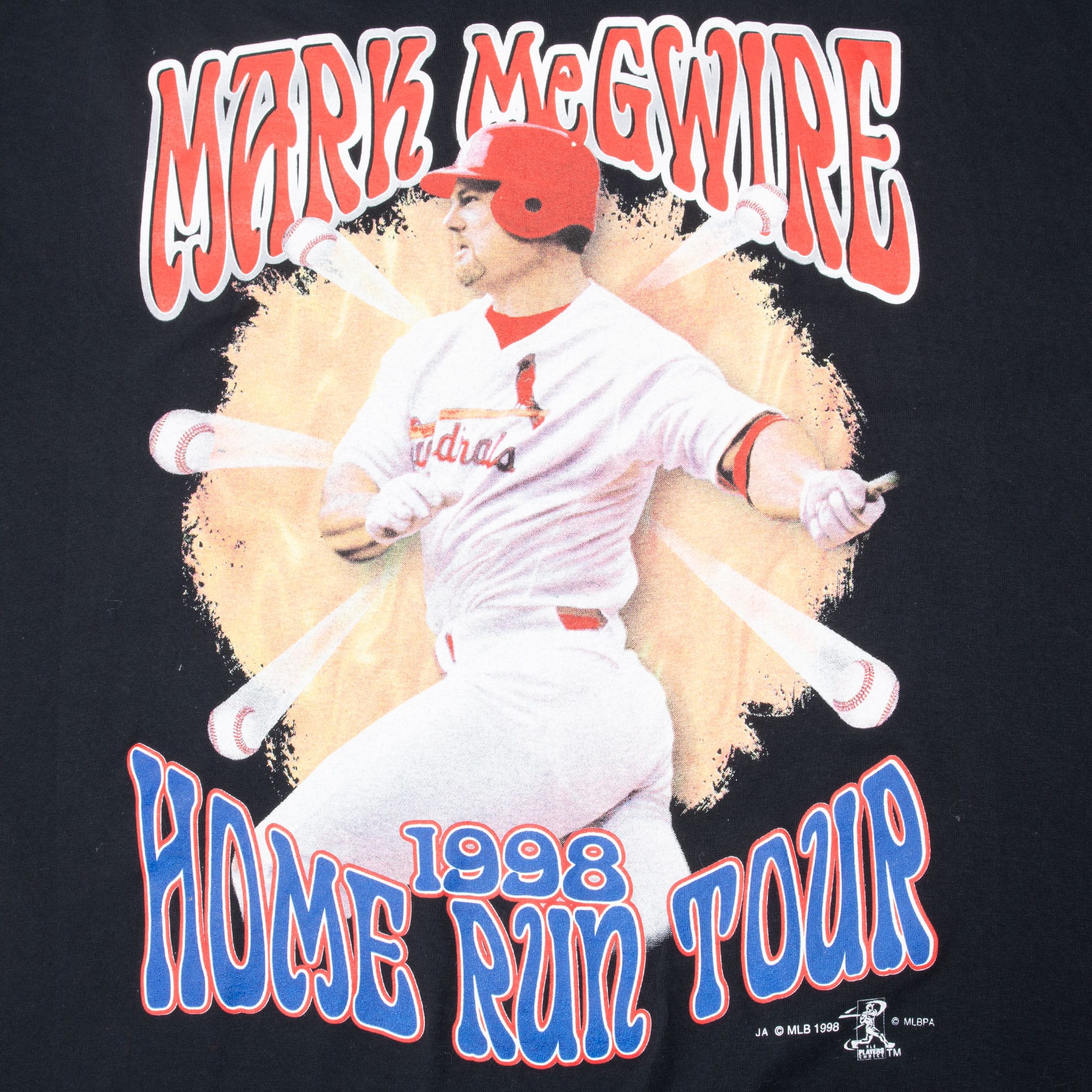 Vintage Mlb Mark McGwire Tee Shirt 1998 Size XL Made In USA