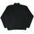 Back of black adidas fleece turtleneck sweatshirt with plain design