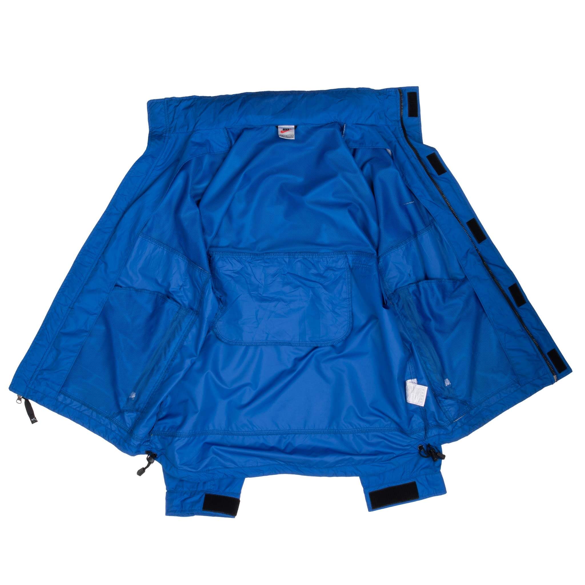 Vintage Nike Classic Swoosh Blue Windbreaker Jacket 1990S Size Medium