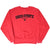 Full front view of red Nike Ohio State Buckeyes crewneck sweatshirt