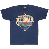 VINTAGE NCAA UNIVERSITY OF MICHIGAN ROSEBOWL EARLY 1990S TEE SHIRT MEDIUM MADE USA