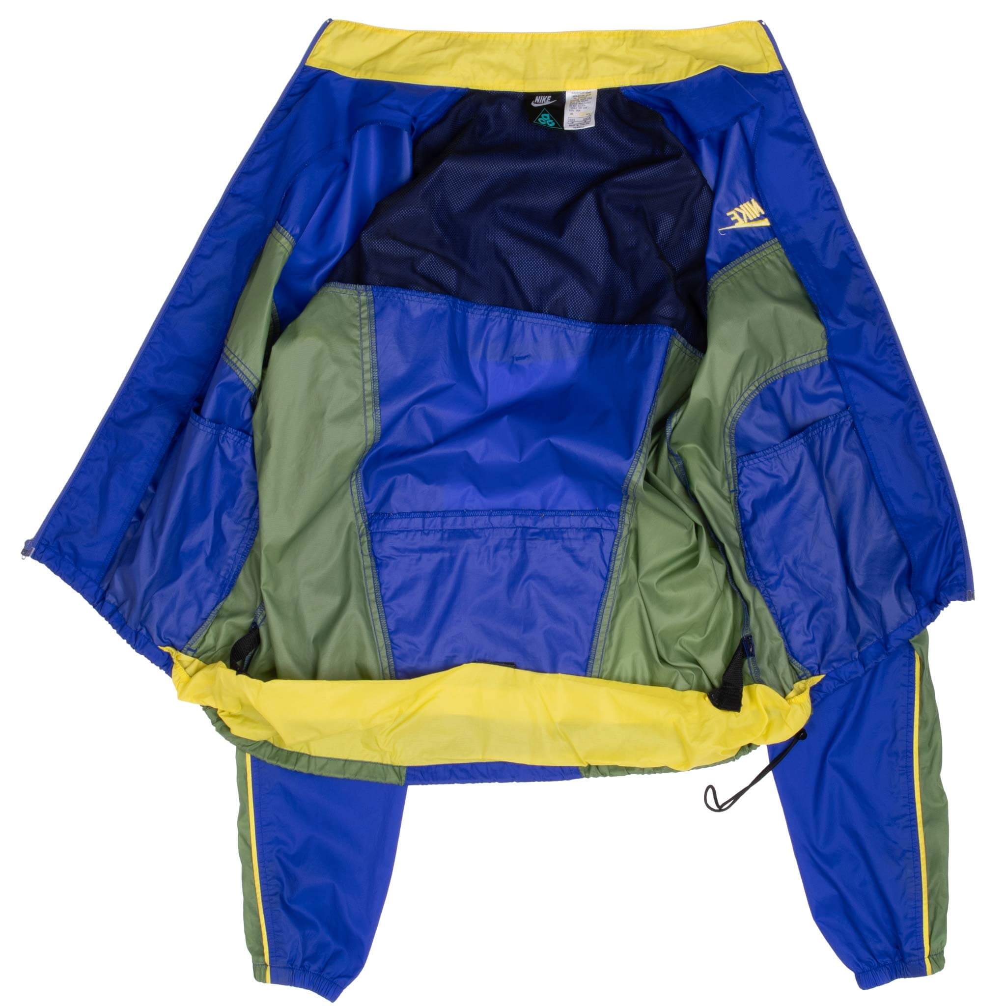 Vintage Nike Acg Blue Windbreaker Jacket 1990S Size Medium