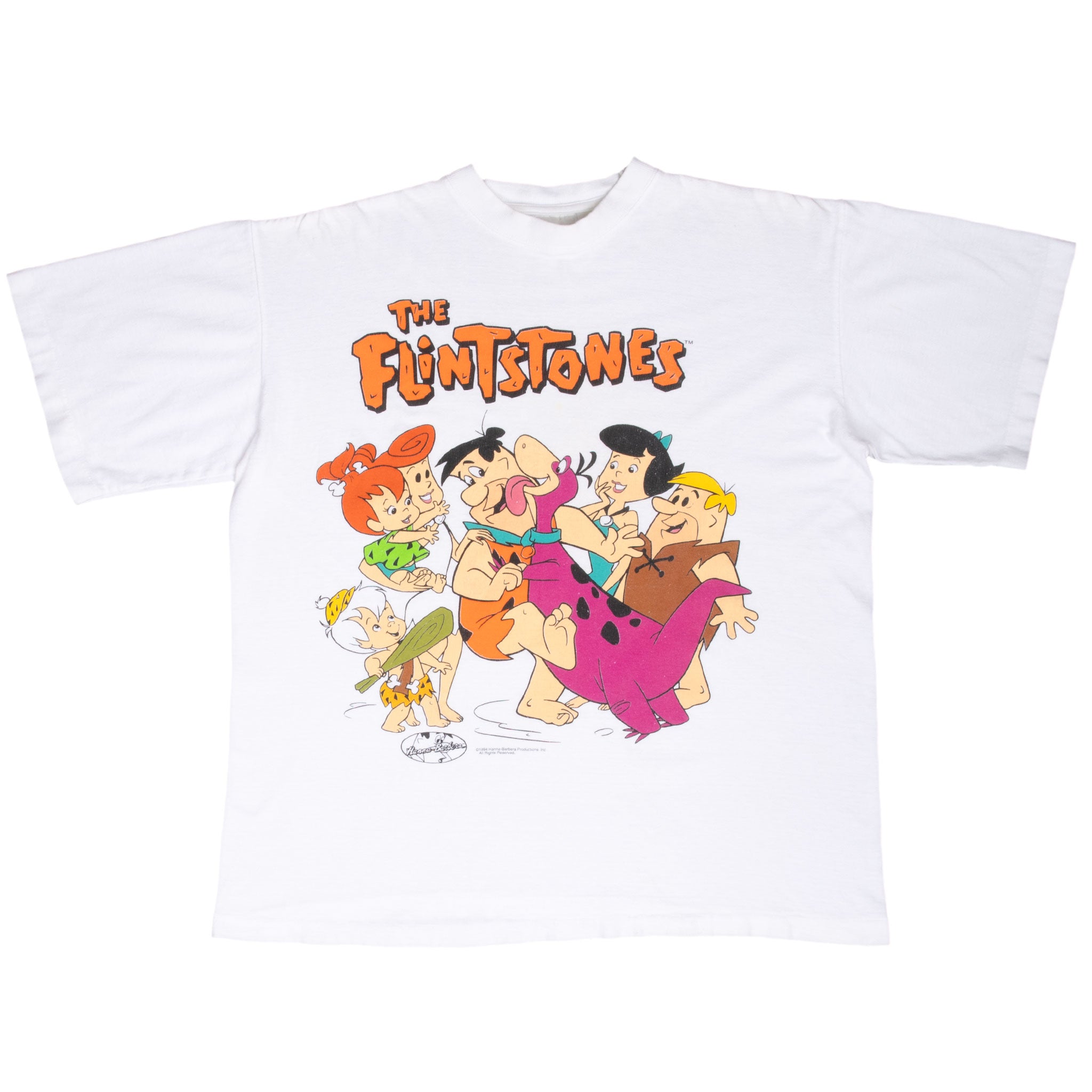 Vintage The Flintstones Tee Shirt 1994 Size XL With Single Stitch Sleeves