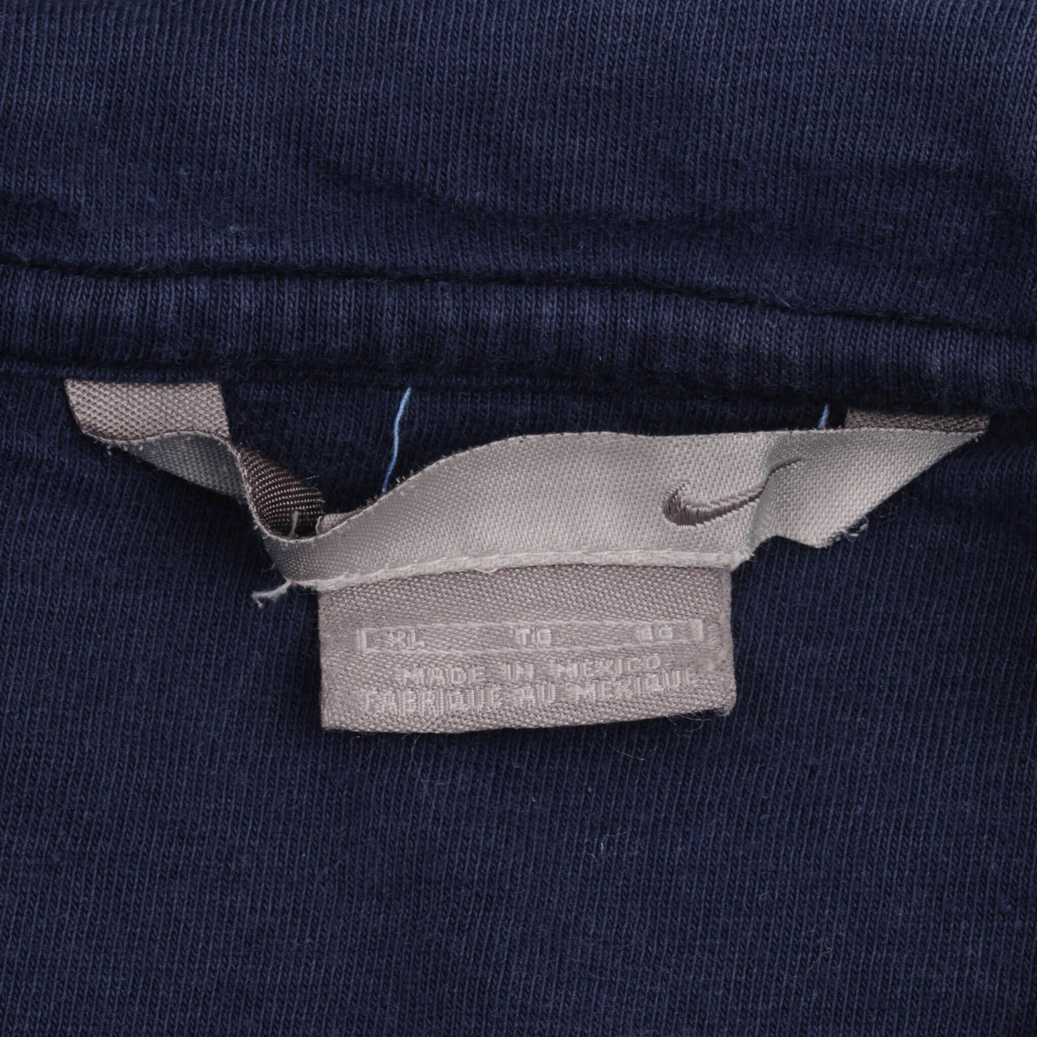 Vintage Nike Spellout Swoosh Blue Hoodie Sweatshirt 2000S Size XL