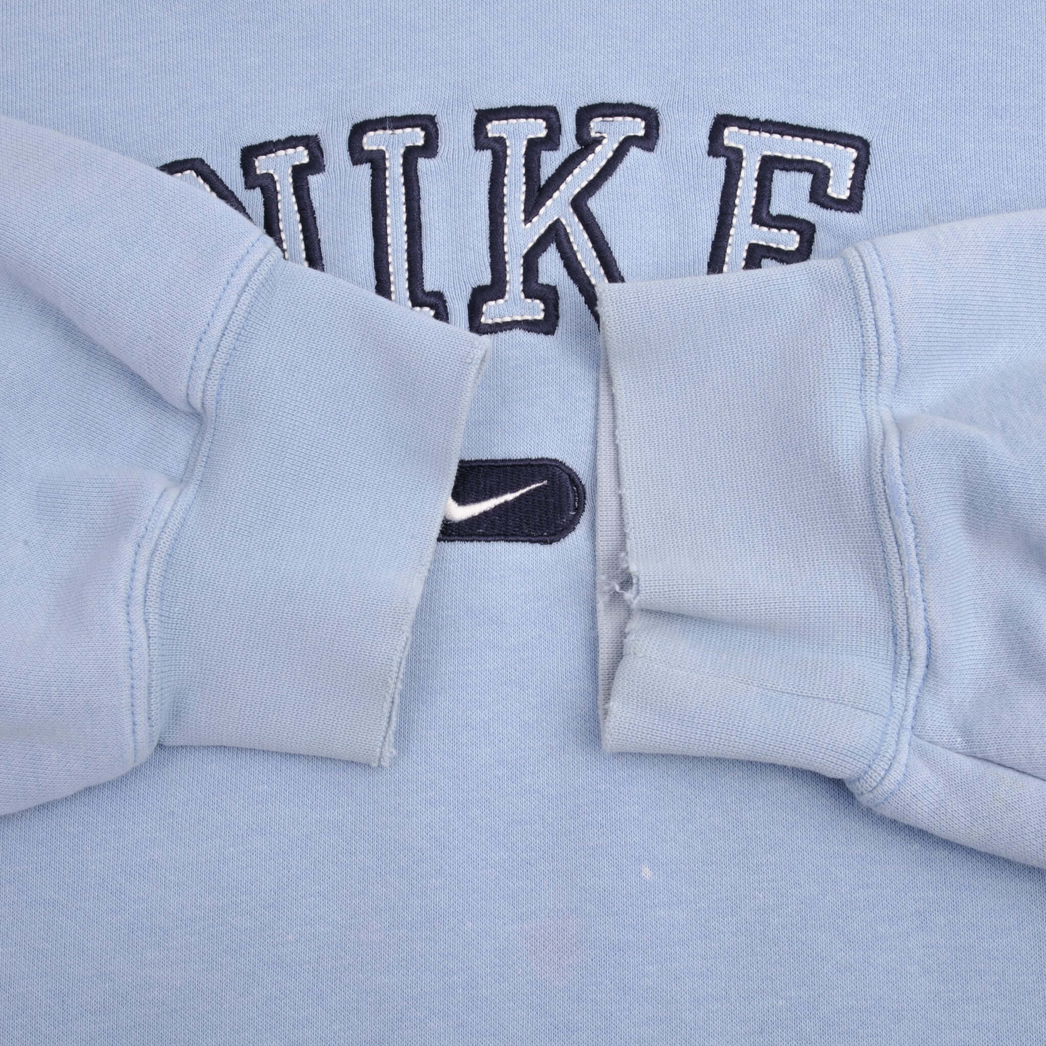 Vintage Nike Spellout Swoosh Blue Hoodie Sweatshirt 2000S Size XL