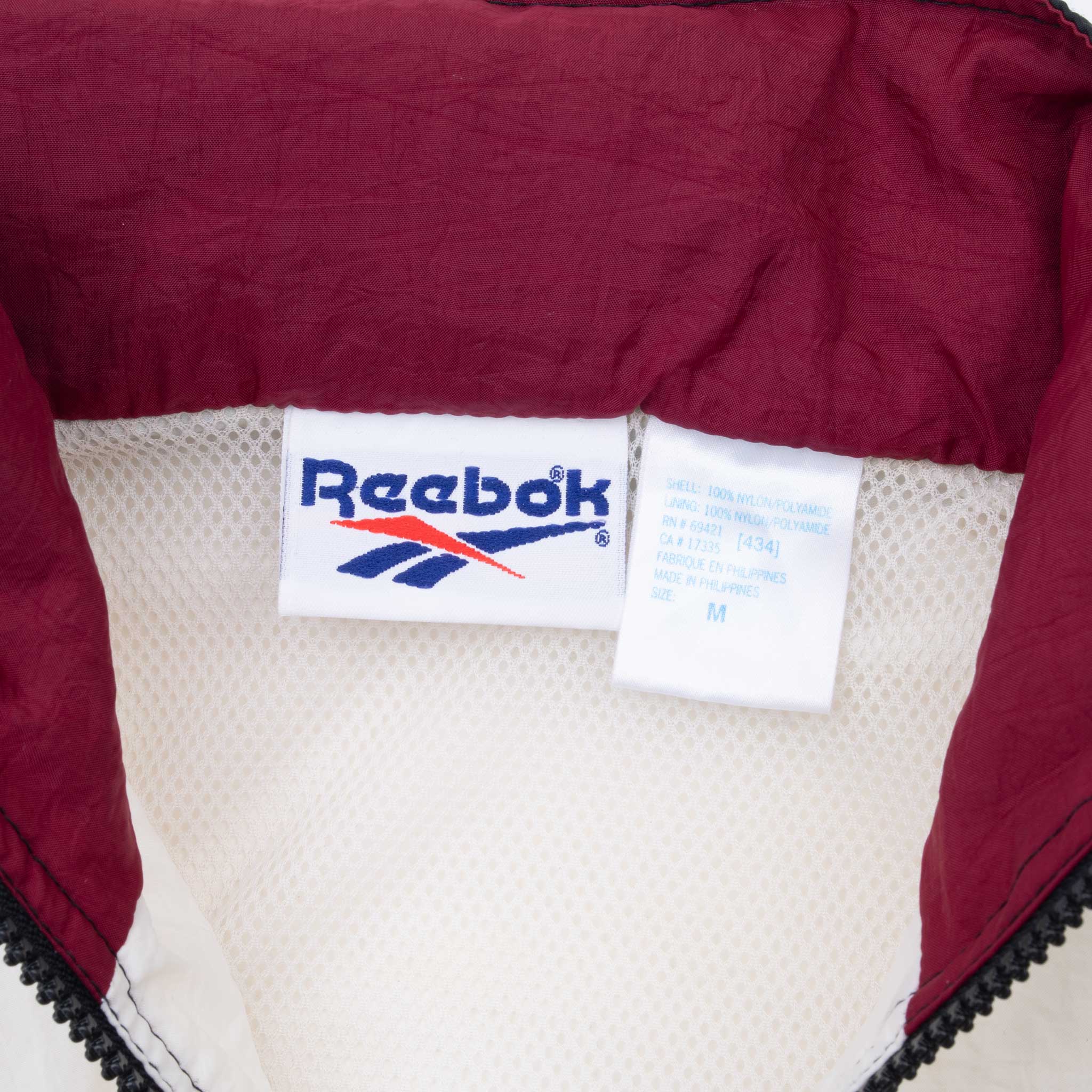 Vintage Reebok Windbreaker Jacket 1990S Size Medium