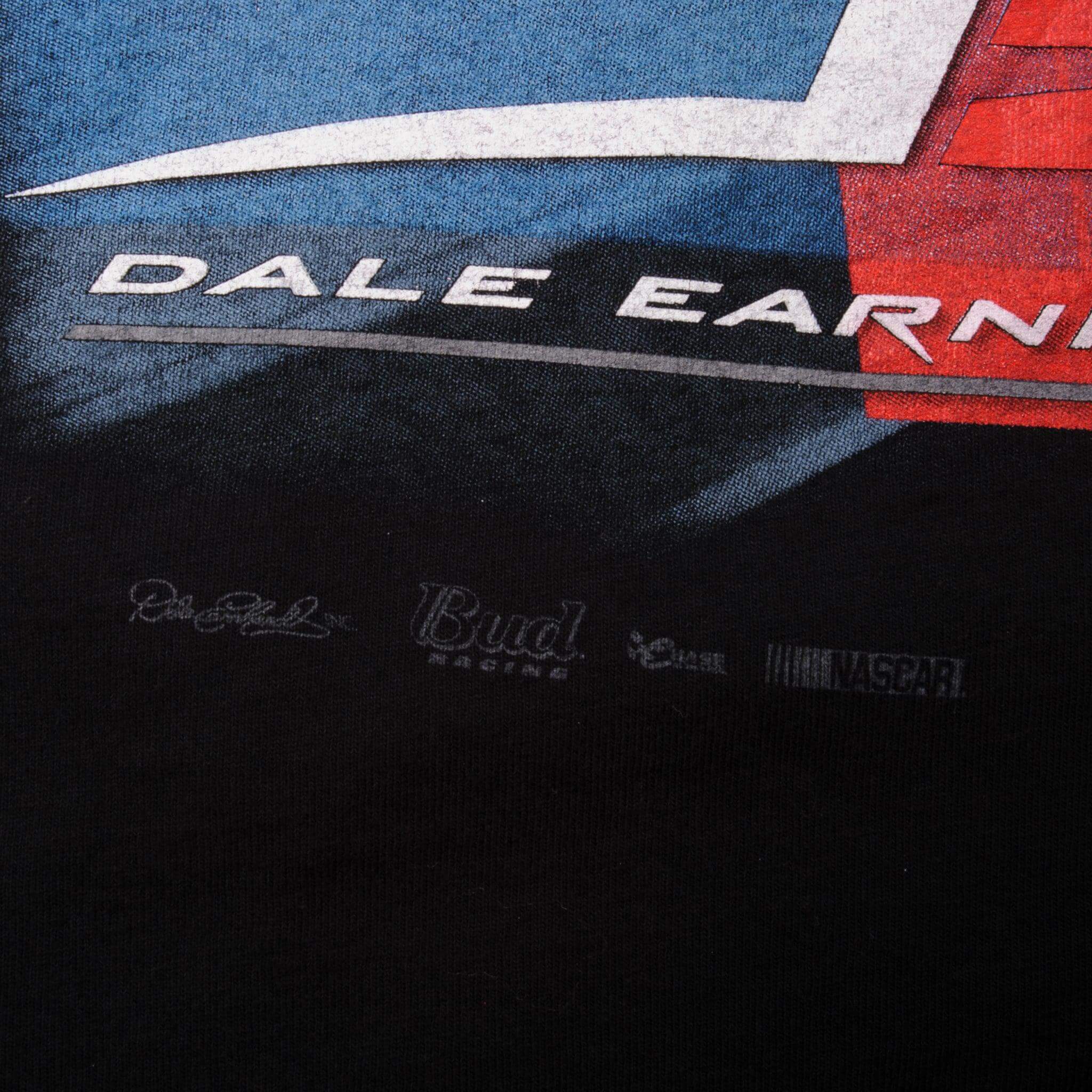 Vintage All Over Print Nascar Dale Earnhardt Jr Tee Shirt 00s Size XLarge