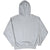 Back of grey Nike quarter-zip hoodie with hood, ribbed cuffs and waistband