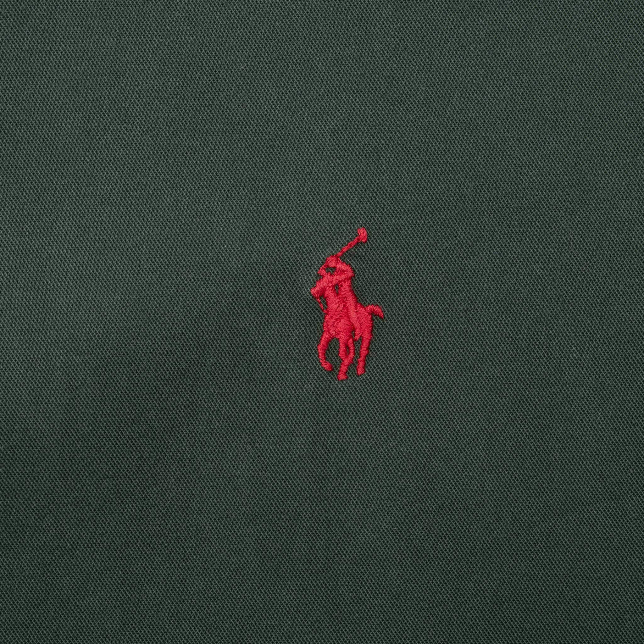 Vintage Ralph Lauren Green Shirt 1990S Size Large Made In Usa