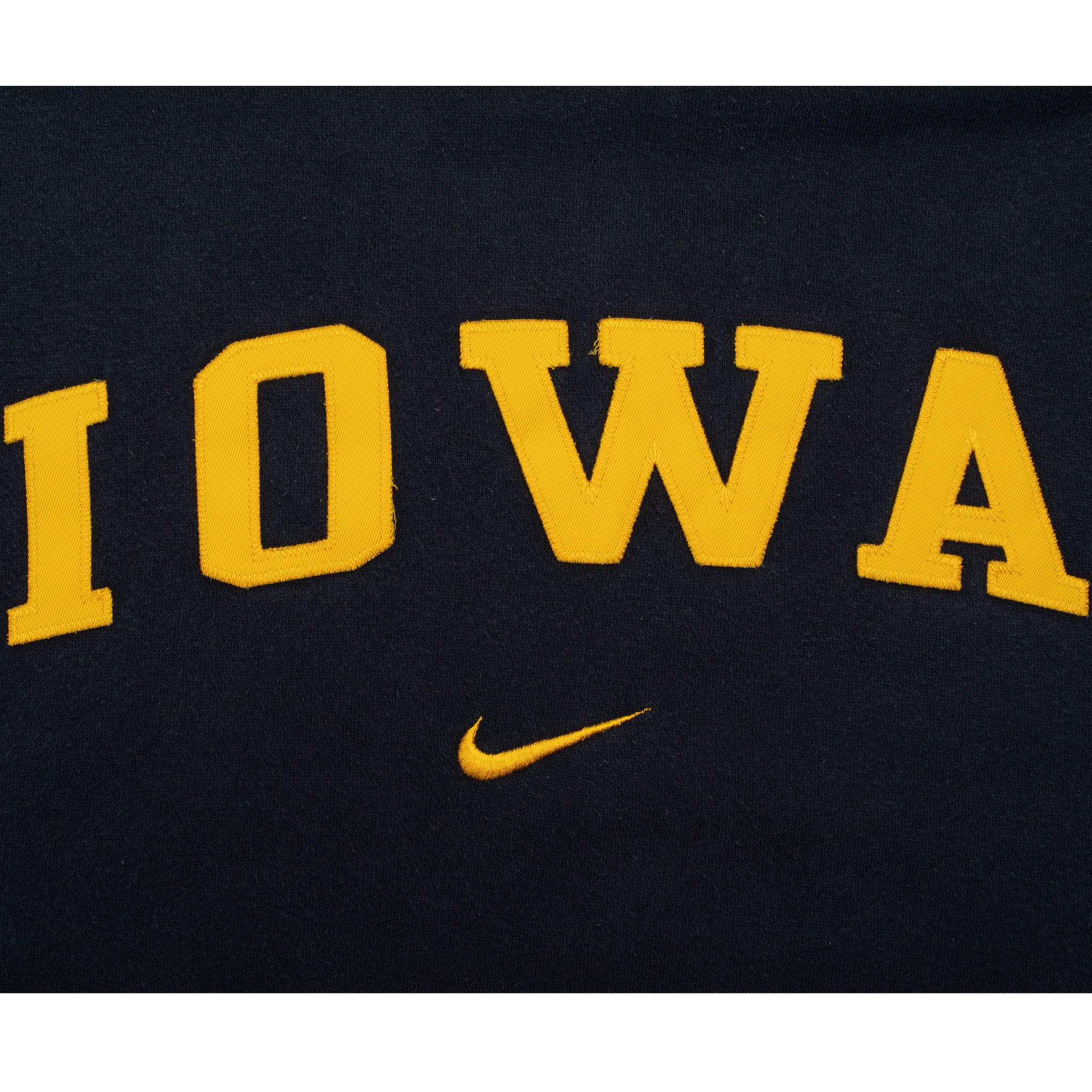 Vintage Ncaa Nike Iowa Center Swoosh Hoodie Sweatshirt 1990S Size 2XL
