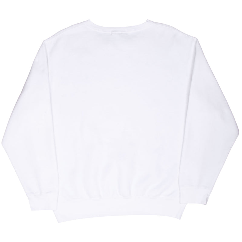 Vintage Polo Ralph Lauren Classic Crewneck White Sweatshirt Size Large 1990S Made In USA