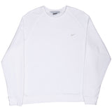 Vintage Nike Classic Swoosh White Sweatshirt 2000S Size XL