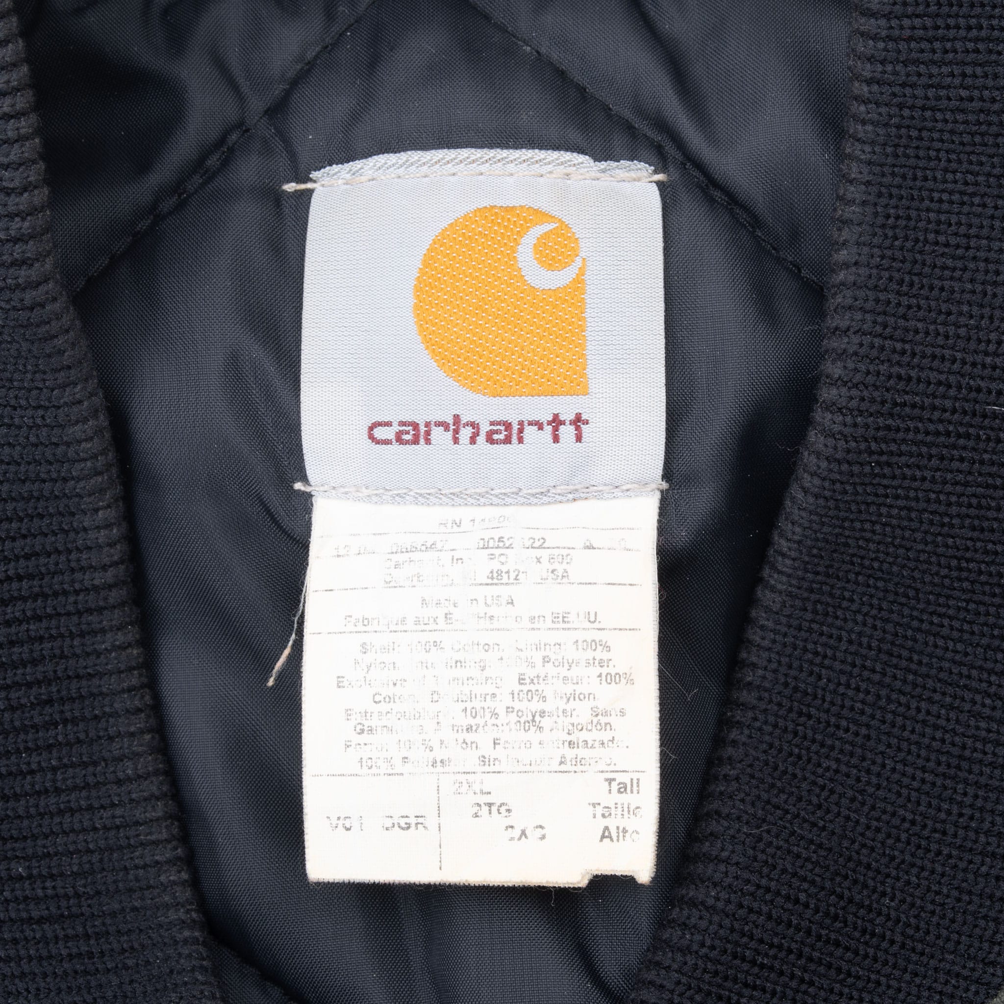 Vintage Carhartt Quilt Lined Green Vest Jacket 2004 V01Dgr Size 2Xl Tall Made In USA