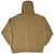 Back of khaki green Harley-Davidson full-zip hoodie with small upper-sleeve detail