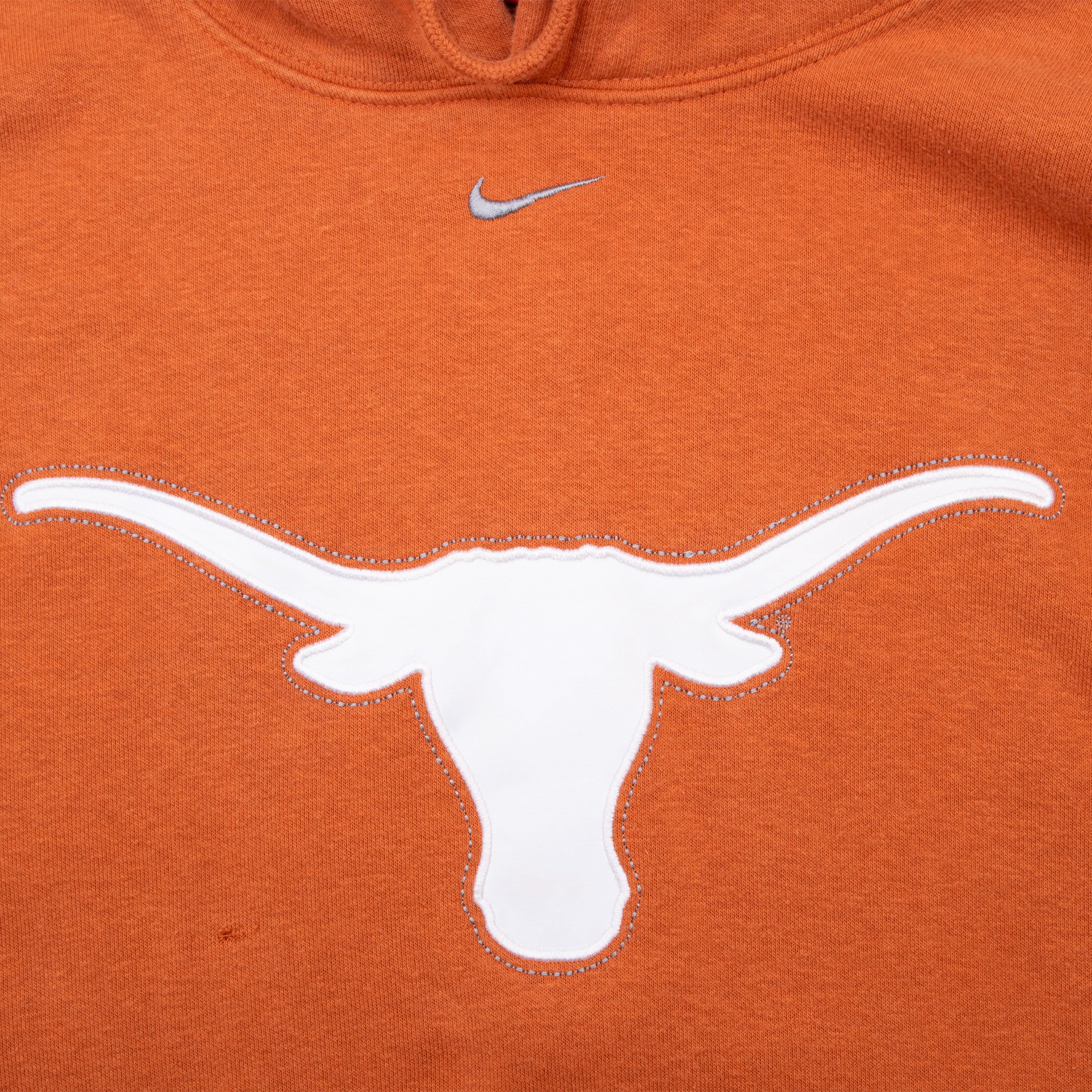 Vintage Ncaa Texas Longhorns Center Swoosh Nike Hoodie Sweatshirt 2000S Size Large