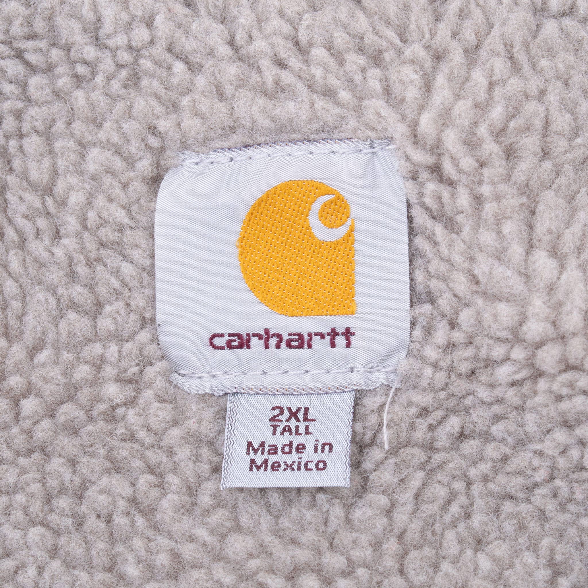 Vintage Carhartt Sherpa Lined Beige Vest Jacket 2014 V26FRB Size 2XL