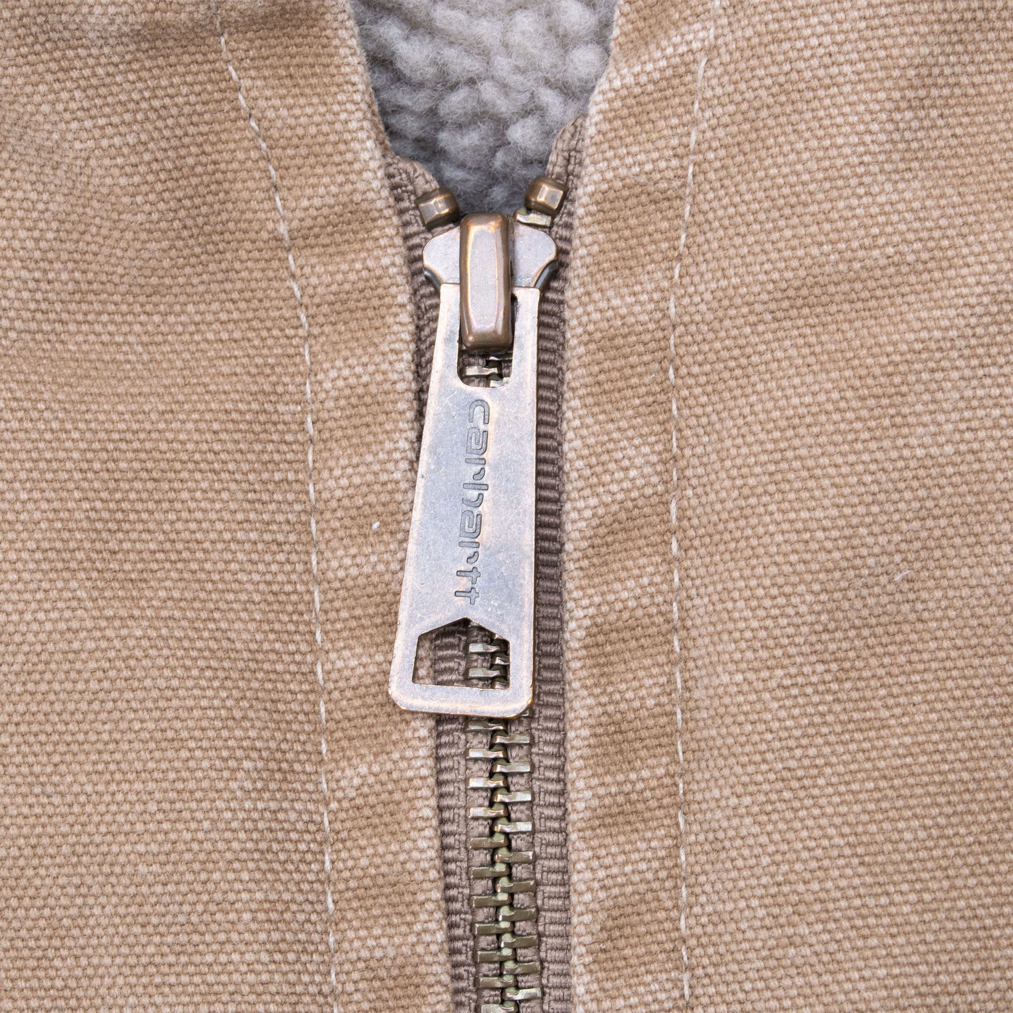 Vintage Carhartt Sherpa Lined Beige Vest Jacket 2014 V26FRB Size 2XL