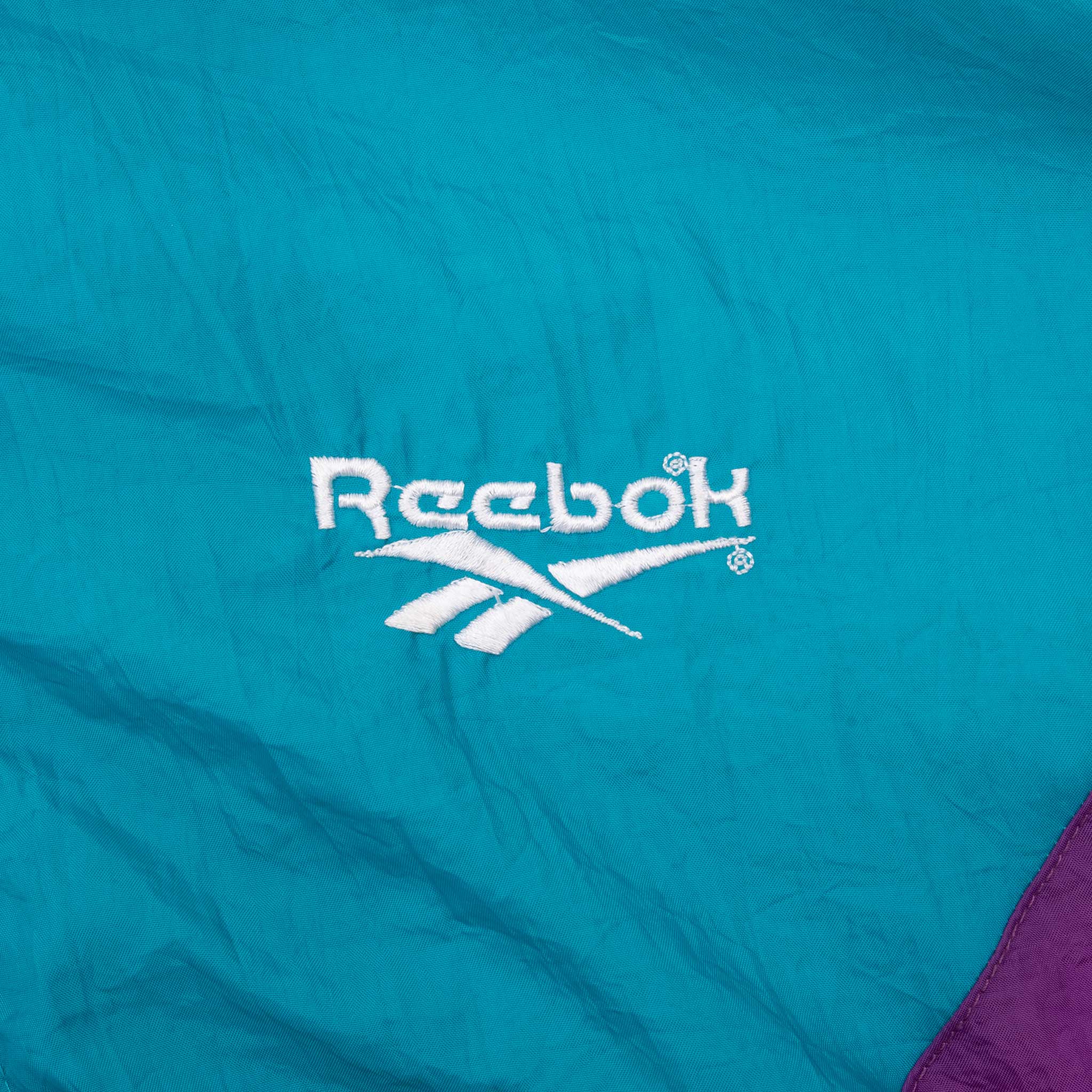Vintage Reebok Neon Windbreaker Jacket 1990S Size Medium