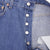 Beautiful Indigo Levis 501 Jeans 1990s Made in USA with Medium Wash   Size on tag 34X34 Actual Size 34X29 1/2 Back Button #553 Not Original Hem