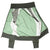 Inside-out view of green Nike Athletics track jacket showing interior seams and panels