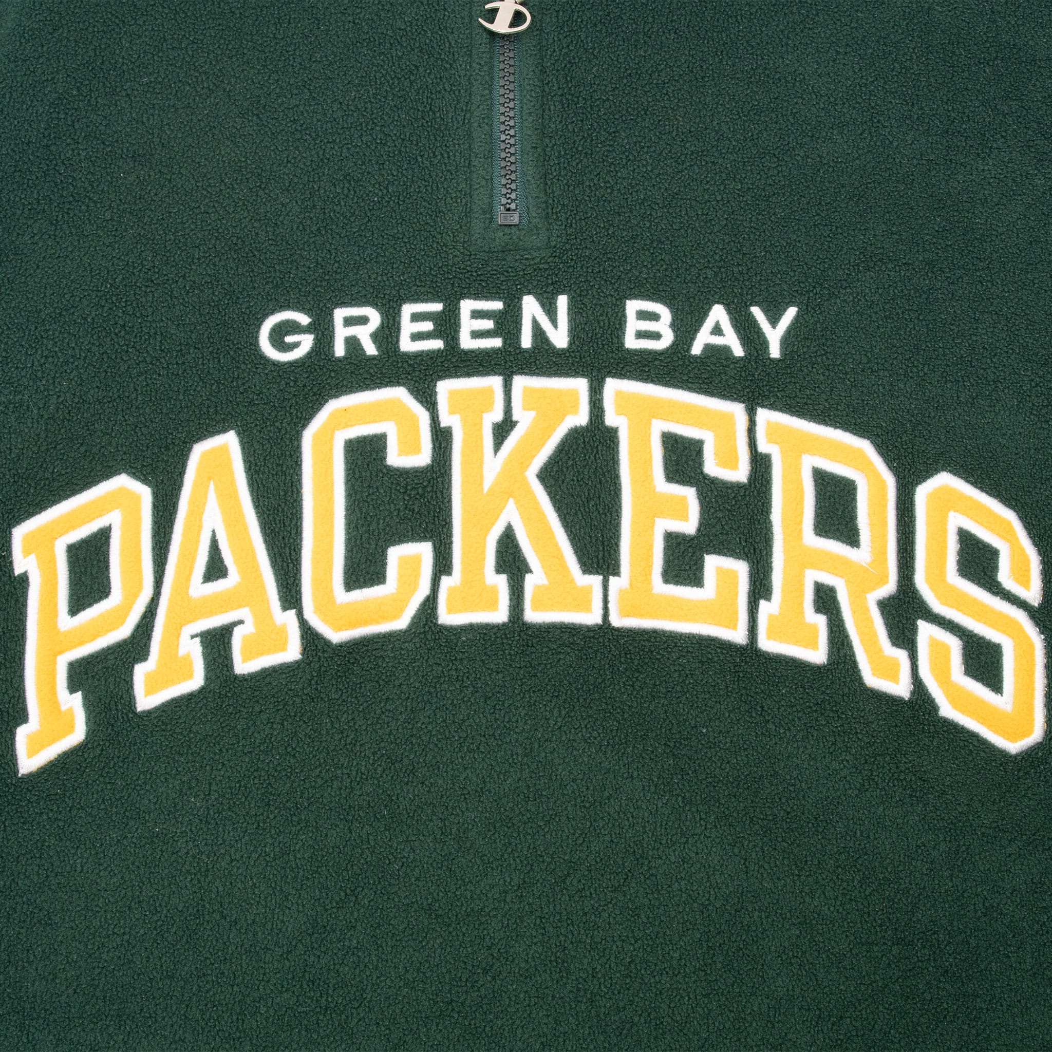 Vintage Nfl Green Bay Packers Quarter Zip Champion Fleece Jacket Size Large 1990S
