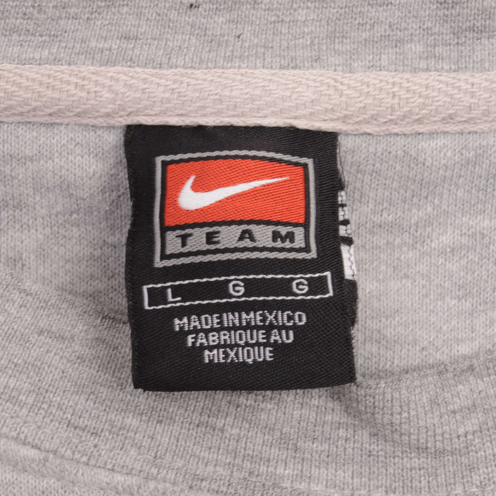 Vintage Nike Spellout Swoosh Grey Sweatshirt 1990S Size Large