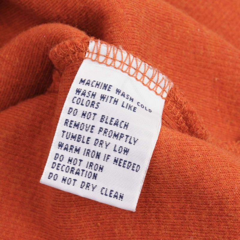 Vintage Polo Ralph Lauren Orange Quarter Zip Sweater 1990s Size XL