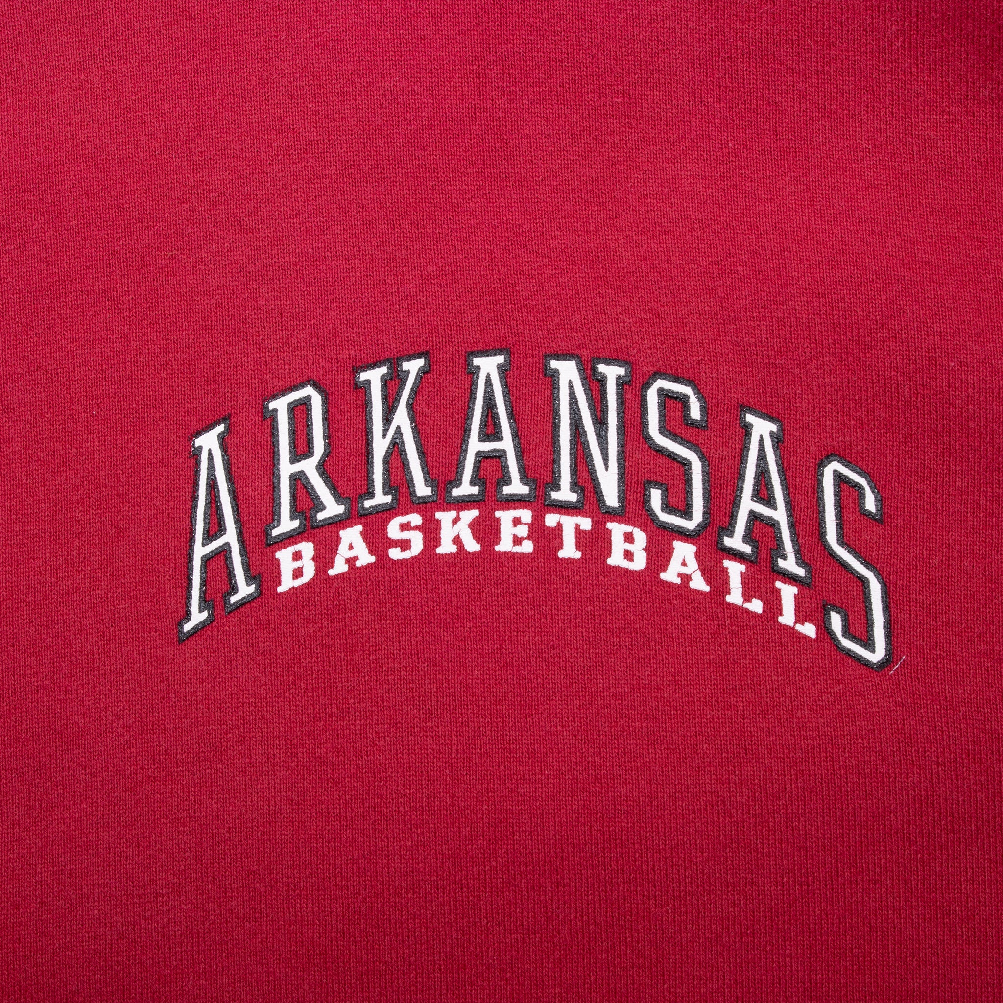 Vintage Ncaa Reebok Arkansas Basketball Hoodie Sweatshirt 1990S Size Large Made In Usa