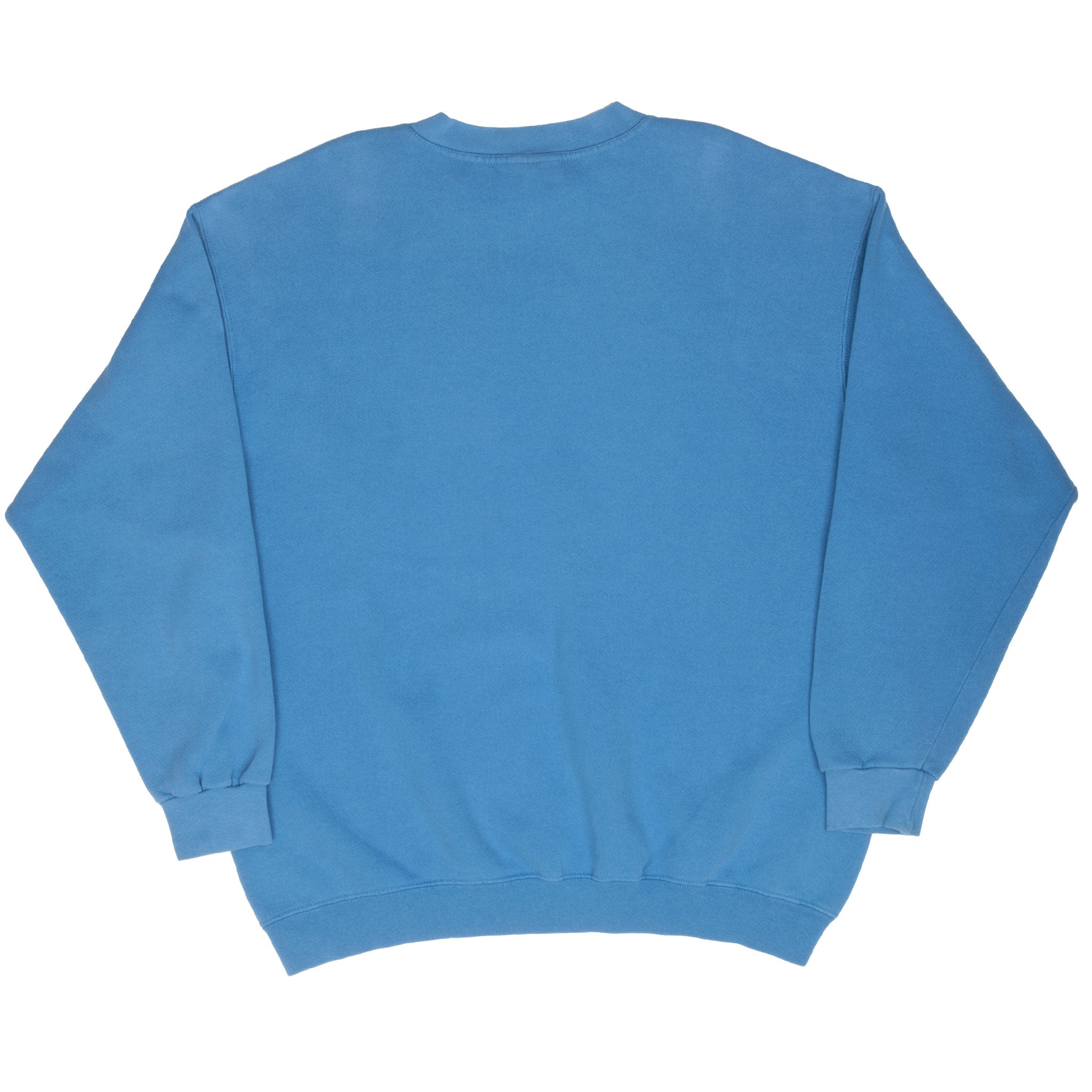 Vintage Nike Spellout Swoosh Blue Sweatshirt 1990S Size Large Made In Usa