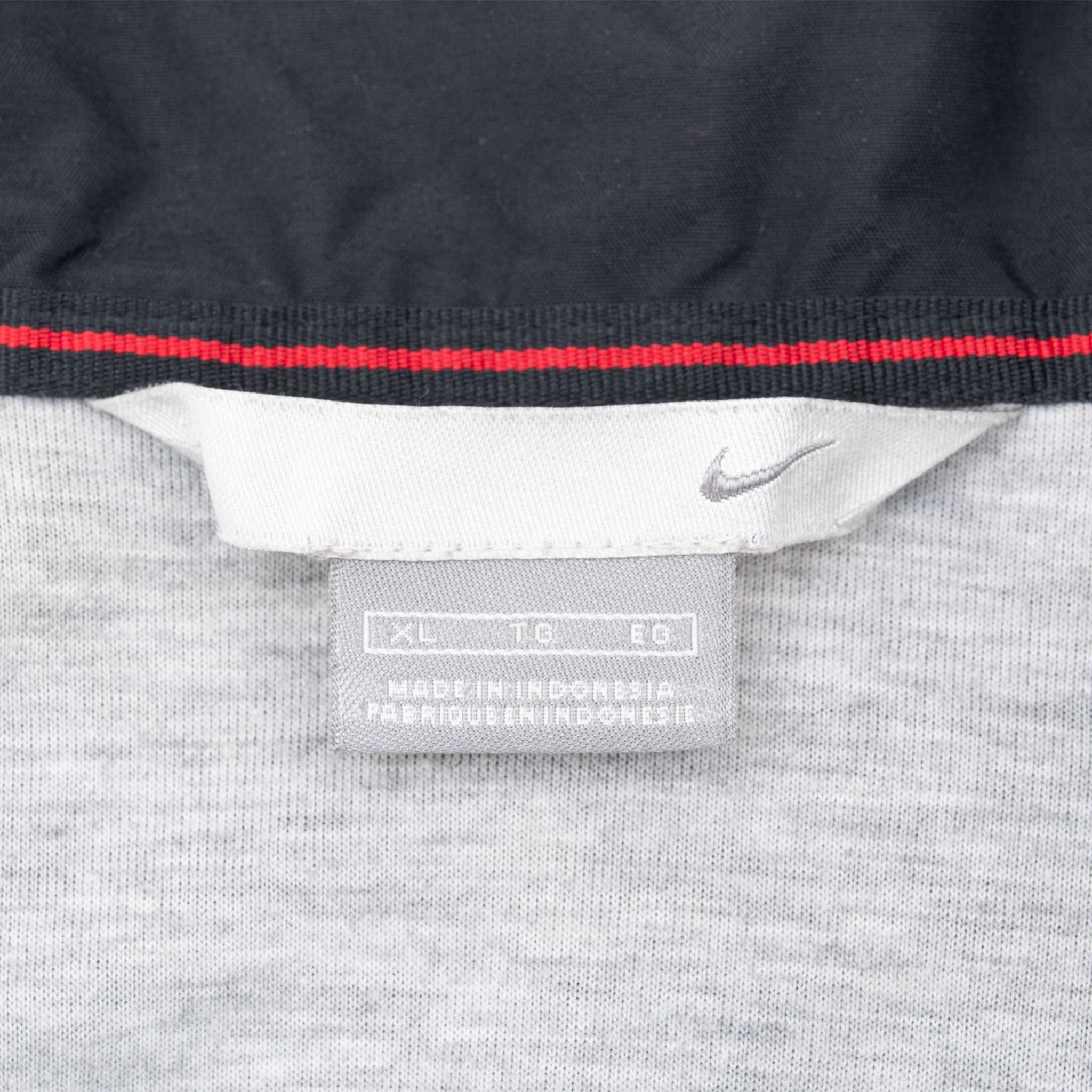 VINTAGE NIKE BLACK SWOOSH WINDBREAKER JACKET 2000S XL