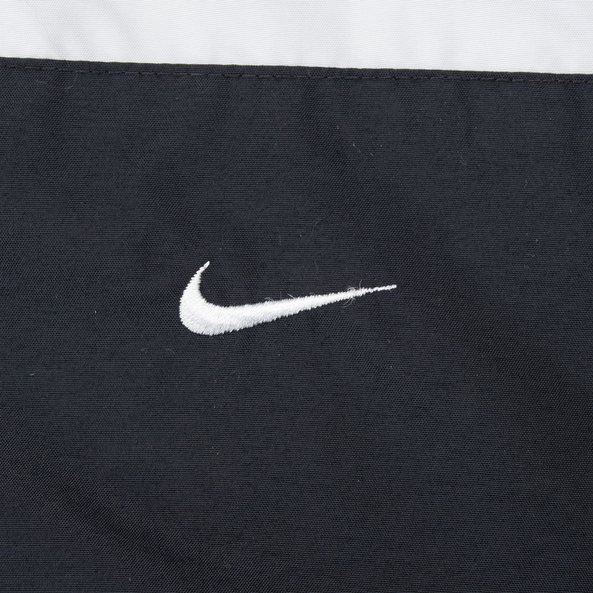 VINTAGE NIKE BLACK SWOOSH WINDBREAKER JACKET 2000S XL