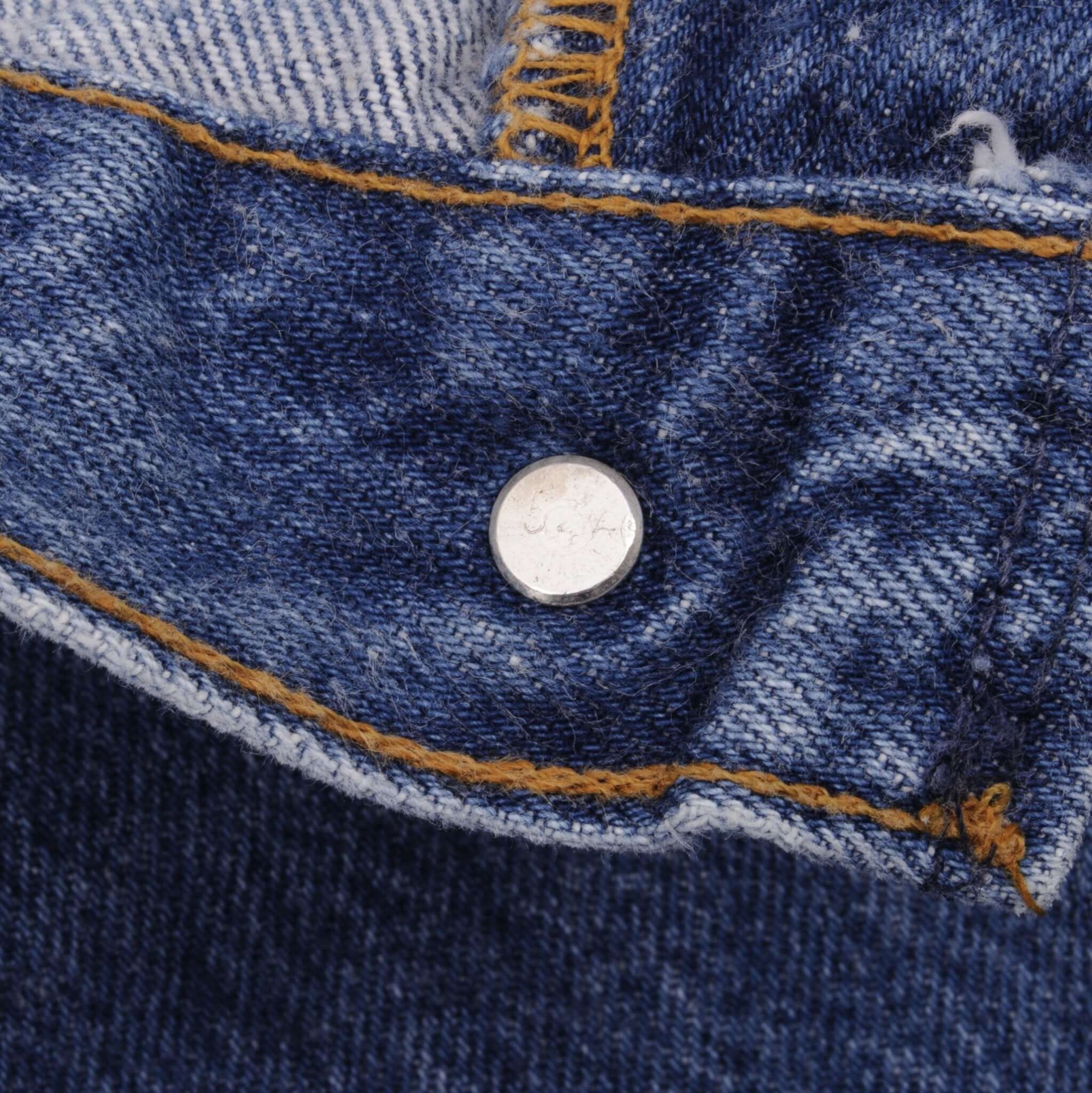 Beautiful Indigo Levis 501 Jeans 1980s Made in USA with Medium Wash   Size on tag 32X36 Actual Size 30X36 Back Button #546