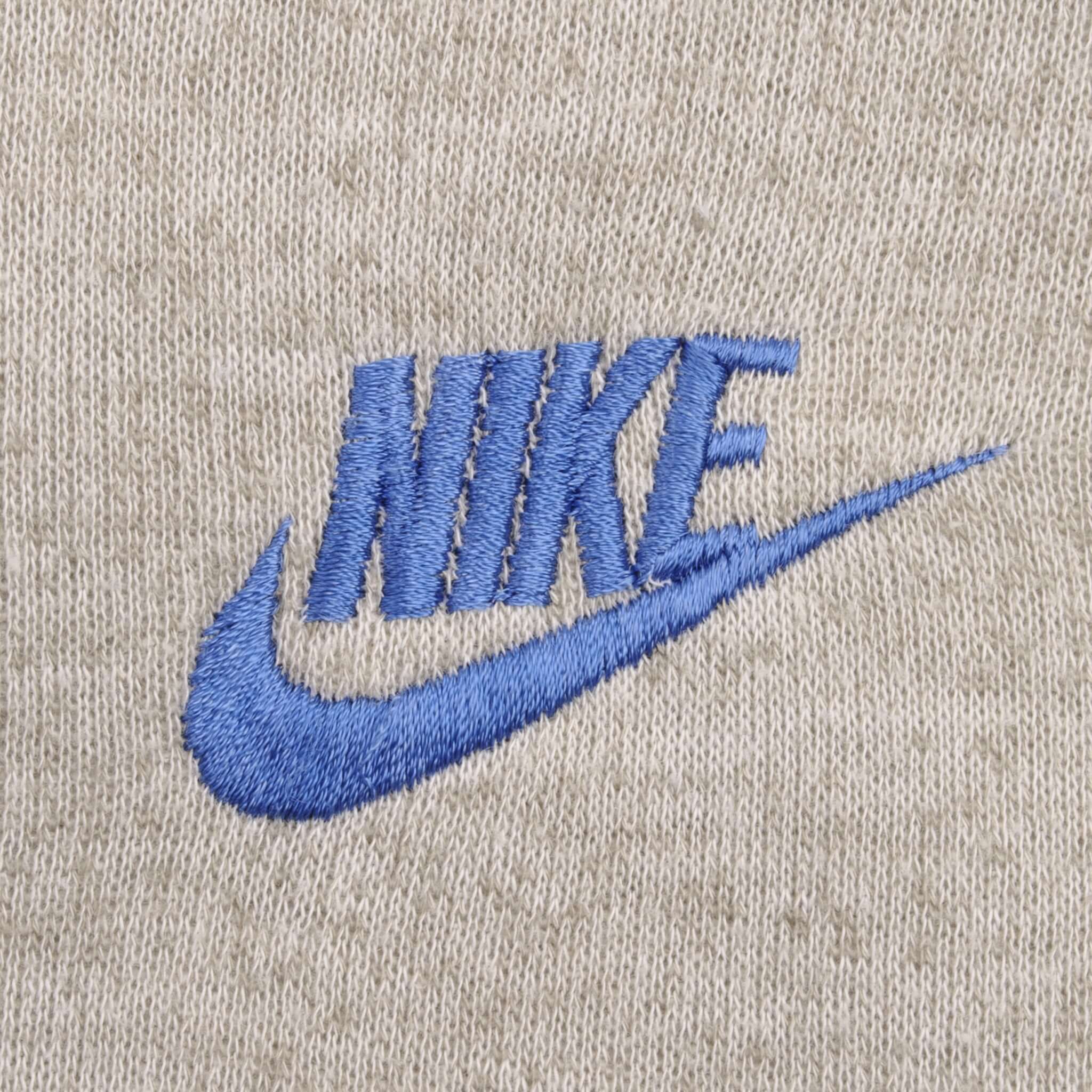 Vintage Nike Classic Swoosh Gray Full Zip Hoodie Sweatshirt 1970S Size Medium