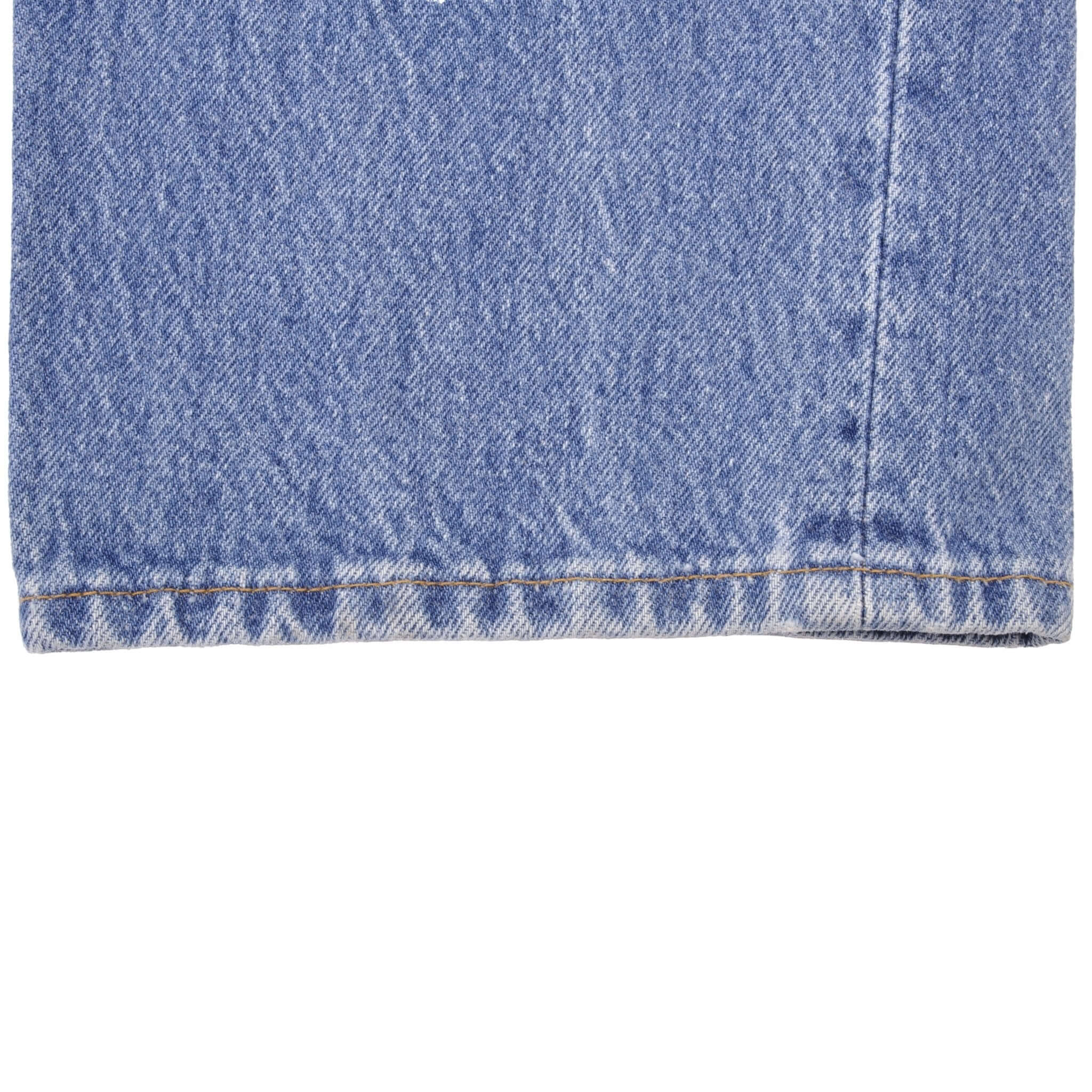 Beautiful Indigo Levis 501 Jeans 1980s Made in USA with Medium Wash   Size on tag 32X36 Actual Size 30X36 Back Button #546