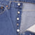 Beautiful Indigo Levis 501 Jeans 1980s Made in USA with Medium Wash   Size on tag 32X38 Actual Size 31X34 Back Button #524