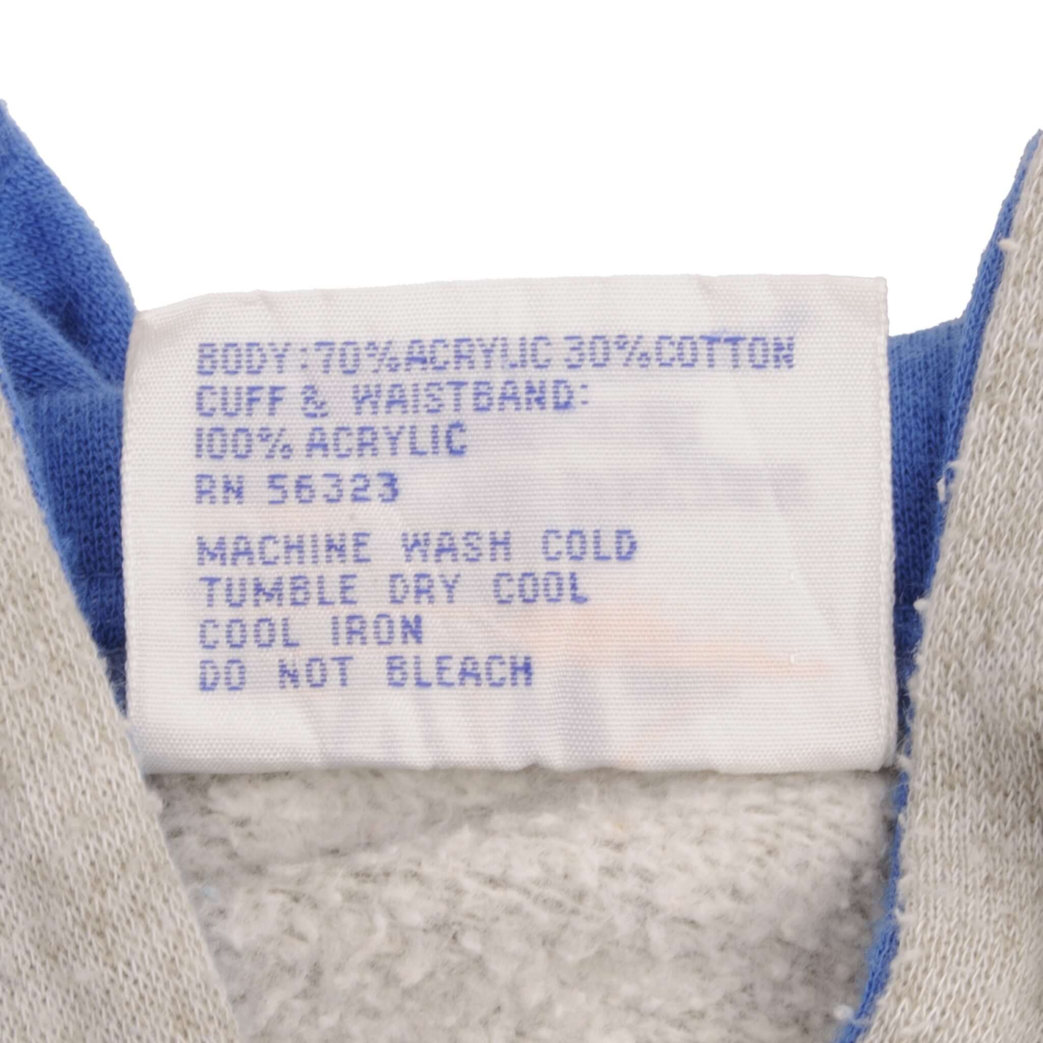 Vintage Nike Classic Swoosh Gray Full Zip Hoodie Sweatshirt 1970S Size Medium