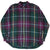 Front view of Ralph Lauren plaid shirt with button-down collar and long sleeves