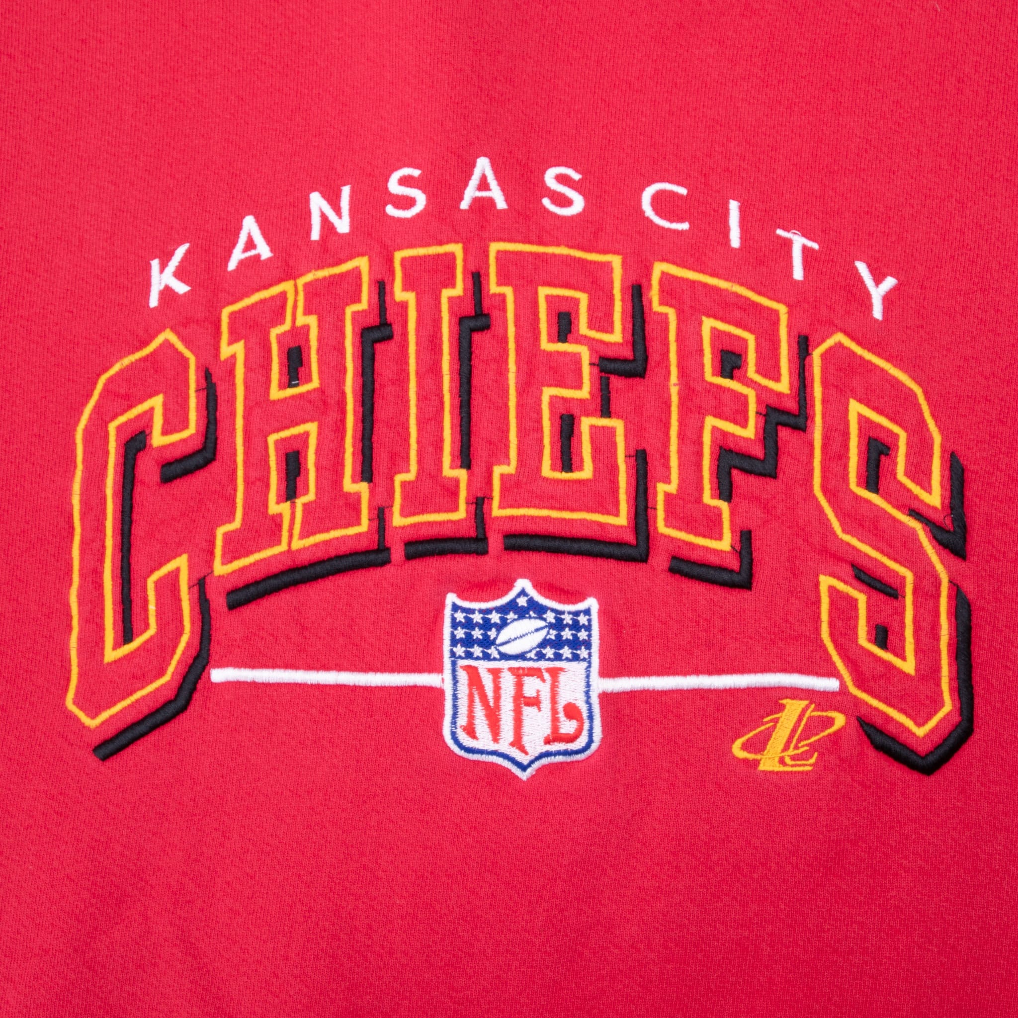 VINTAGE NFL KANSAS CITY CHIEFS EMBROIDERED 1990S SWEATSHIRT XL MADE IN USA