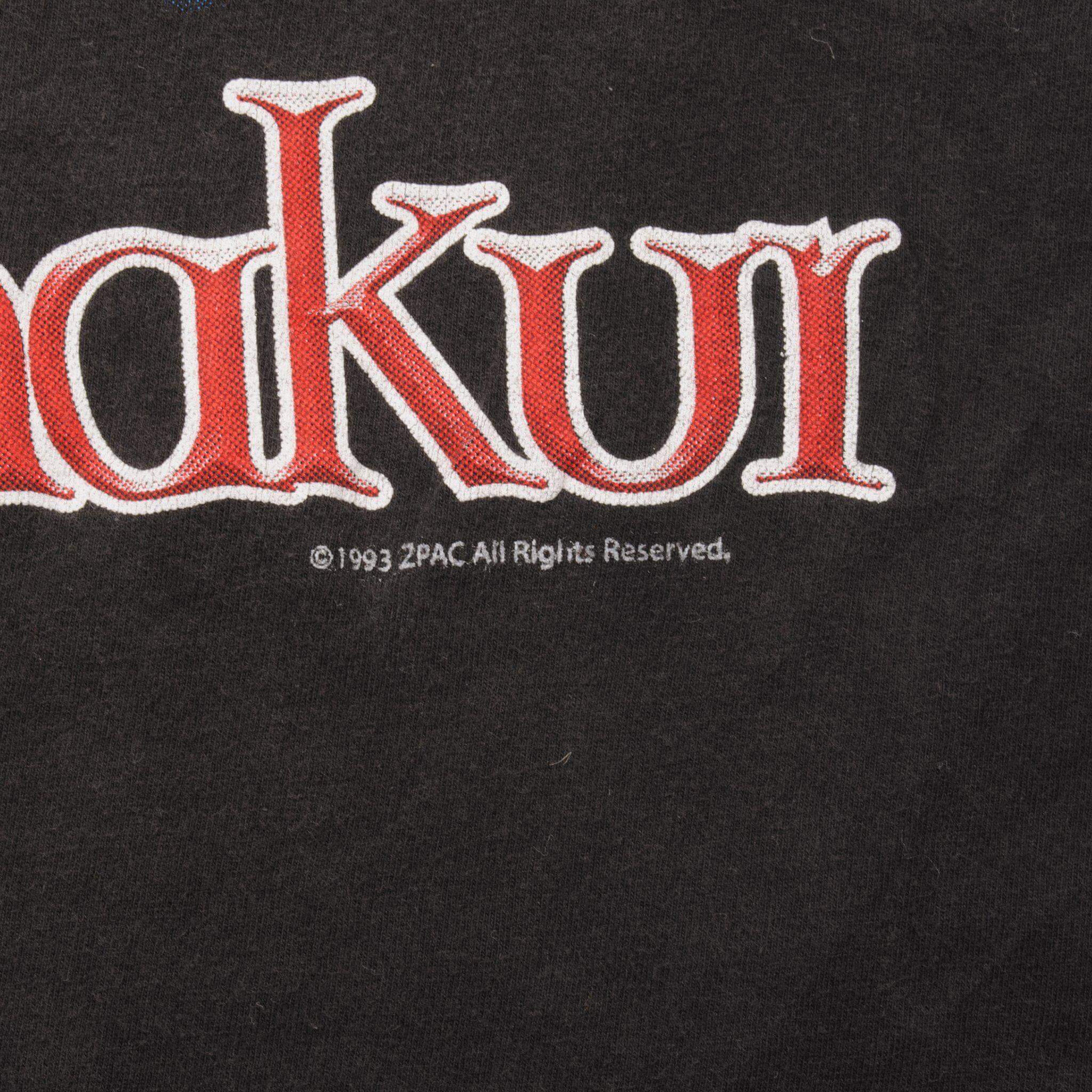 VINTAGE RAP TUPAC SHAKUR TEE SHIRT 1993 SIZE LARGE