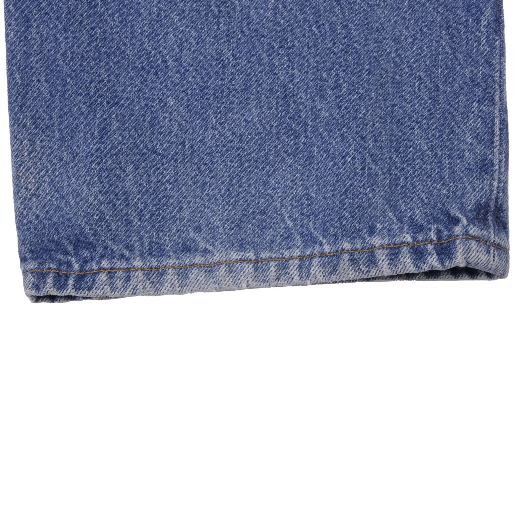 Beautiful Indigo Levis 501 Jeans 1980s Made in USA with Medium Light Wash With Light Whiskers  Size on tag 38X36 Actual Size 36X36 Back Button #501