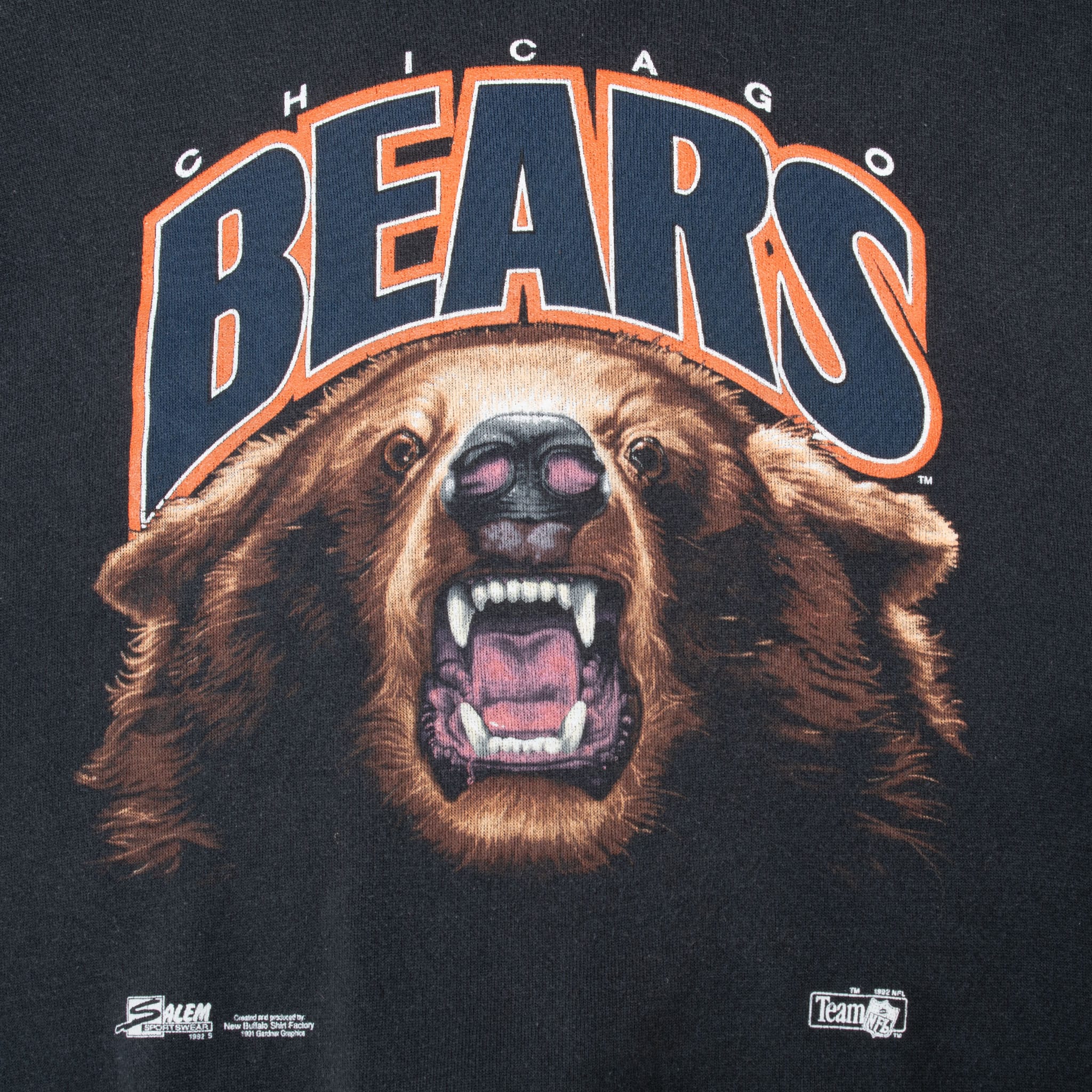 Vintage Nfl Chicago Bears Sweatshirt 1990S Size Xl Made In Usa