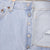 Beautiful Indigo Levis 501 Jeans 1990s Made in USA with Very Light Wash   Size on tag 34X36 Back Button #511
