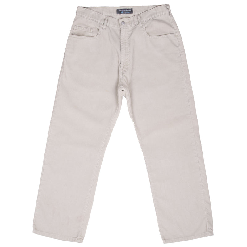 Vintage Levis Silver Tab Cream Corduroy Jeans 2000S Size 33X29

Size tag is missing acutal Size 33X29

Back Button #977