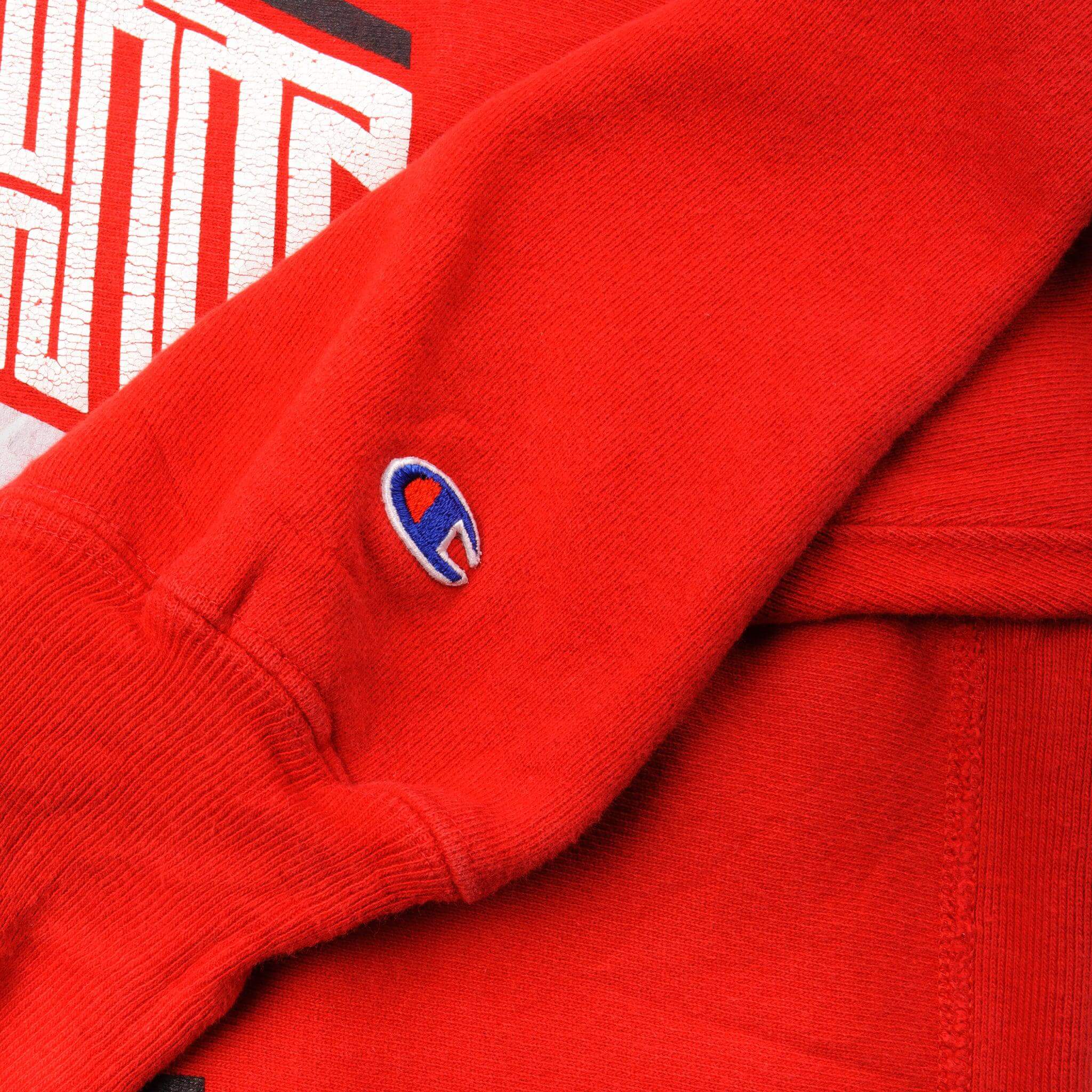 Vintage Red Champion Ohio State University Football Team Sweater 90S Size Xlarge. Made In USA.