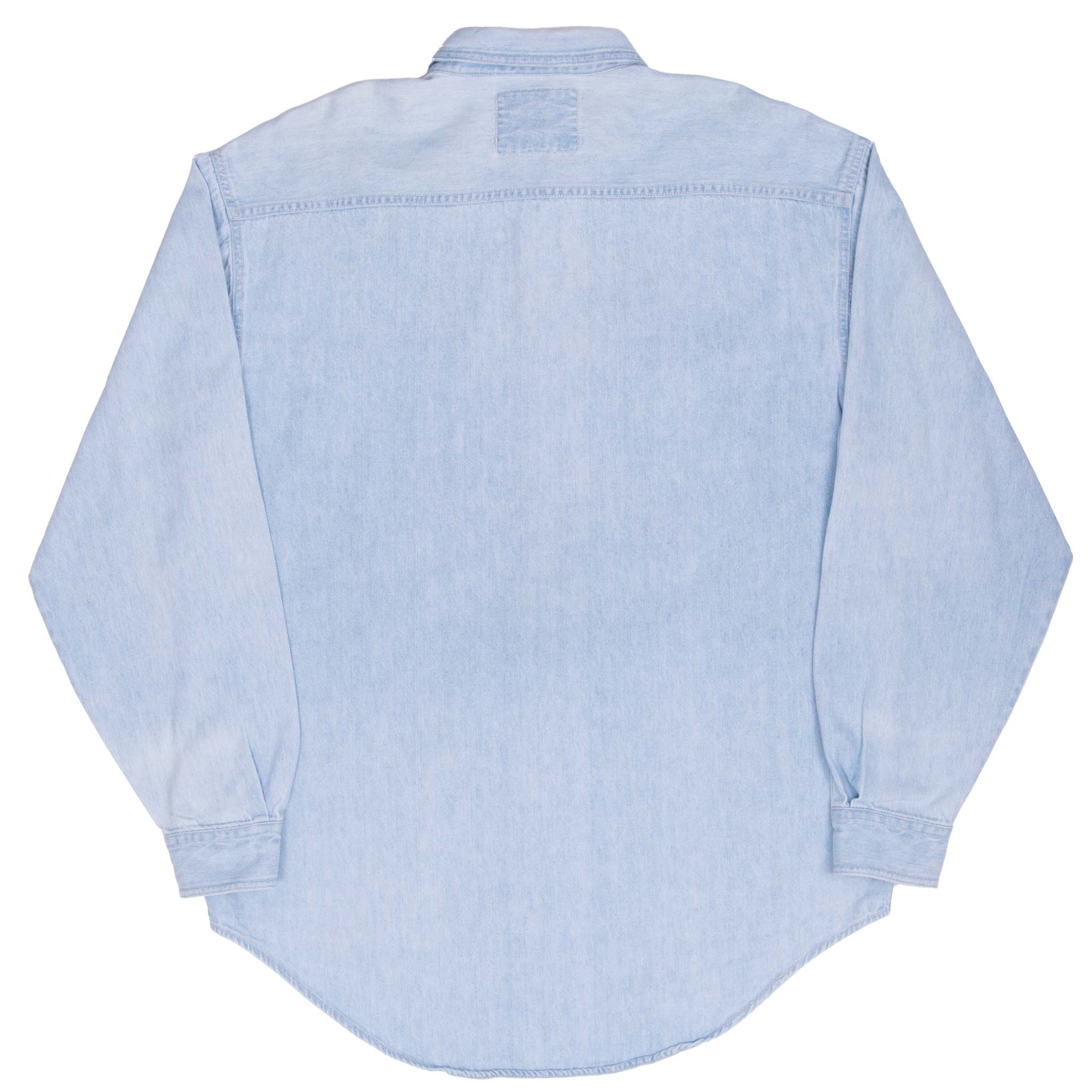 Vintage Levis Blue Real Indigo Pocket Denim Shirt 1990S Size Medium