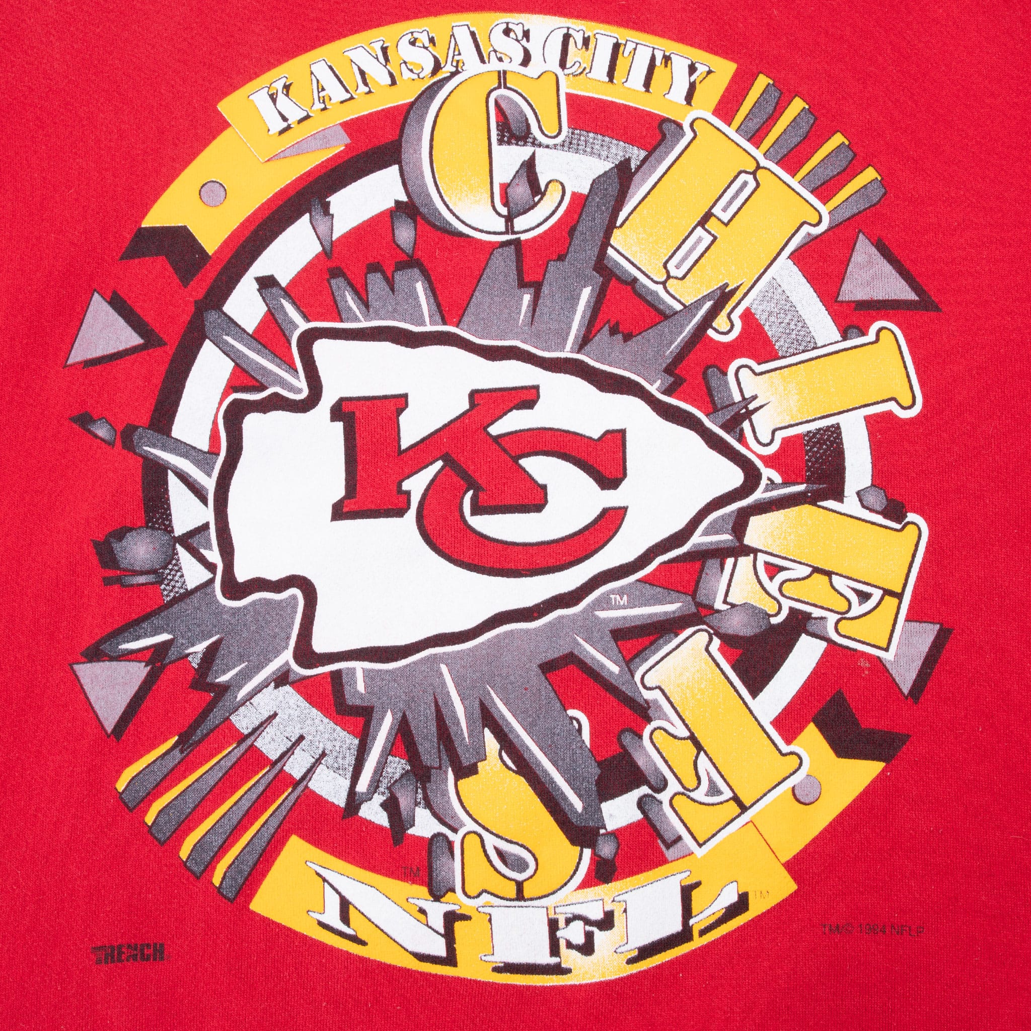 Vintage Nfl Kansas City Chiefs 1994 Sweatshirt Size XL Made In Usa
