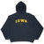 Vintage Ncaa Nike Iowa Center Swoosh Hoodie Sweatshirt 1990S Size 2XL