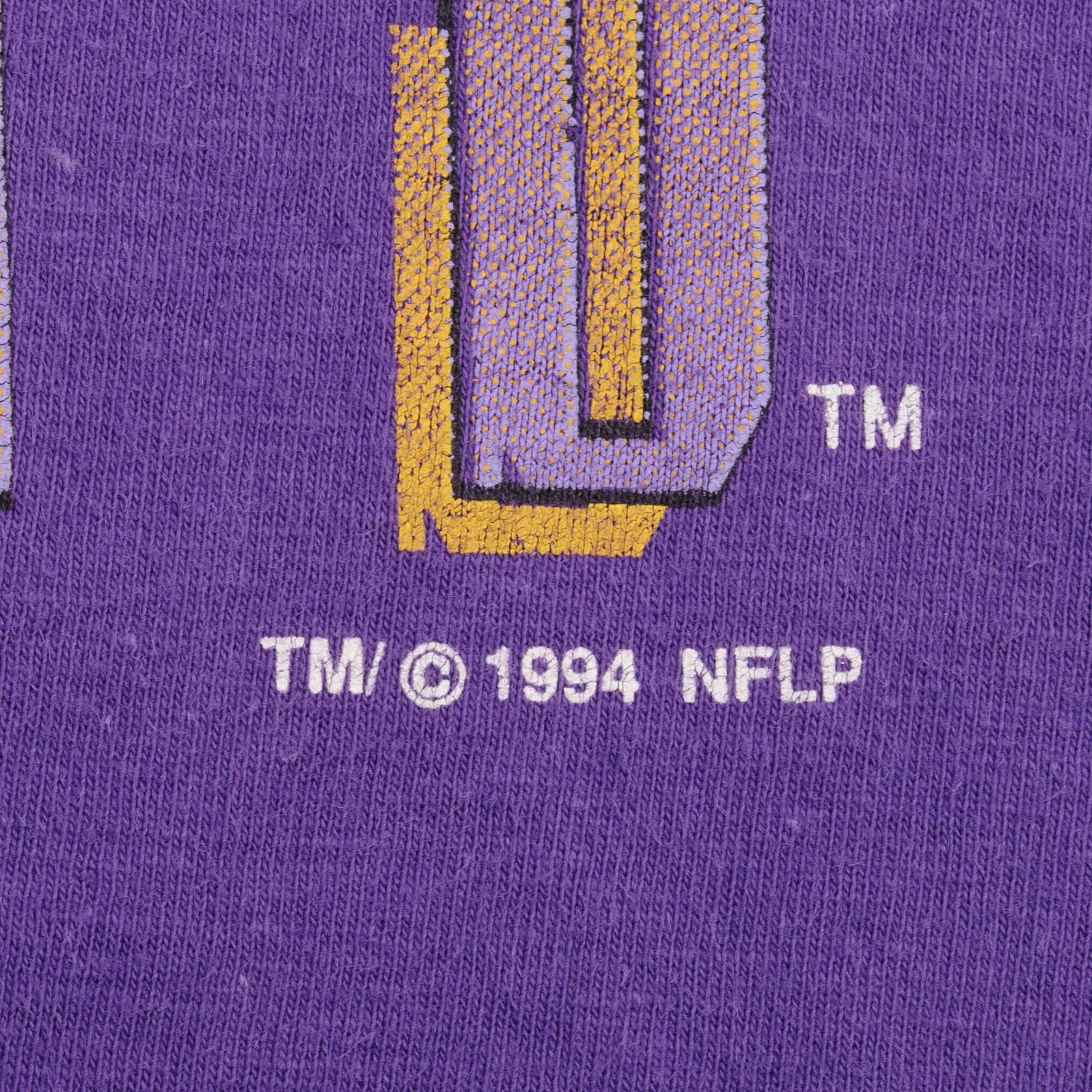 Vintage NFL Minnesota Vikings 1994 Tee Shirt Size Large Made In USA