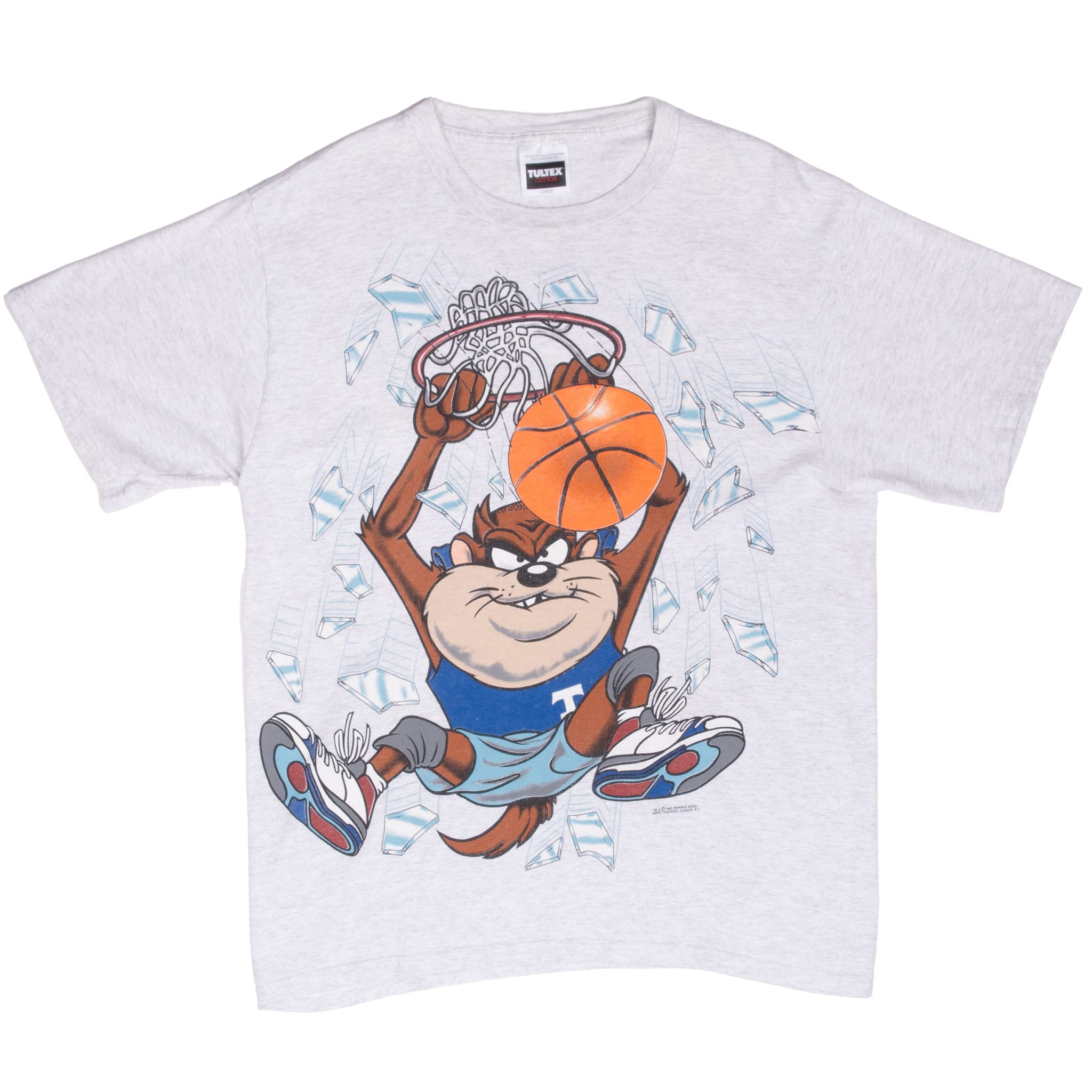 Vintage Looney Tunes Taz Basketball 1993 Tee Shirt Size Large